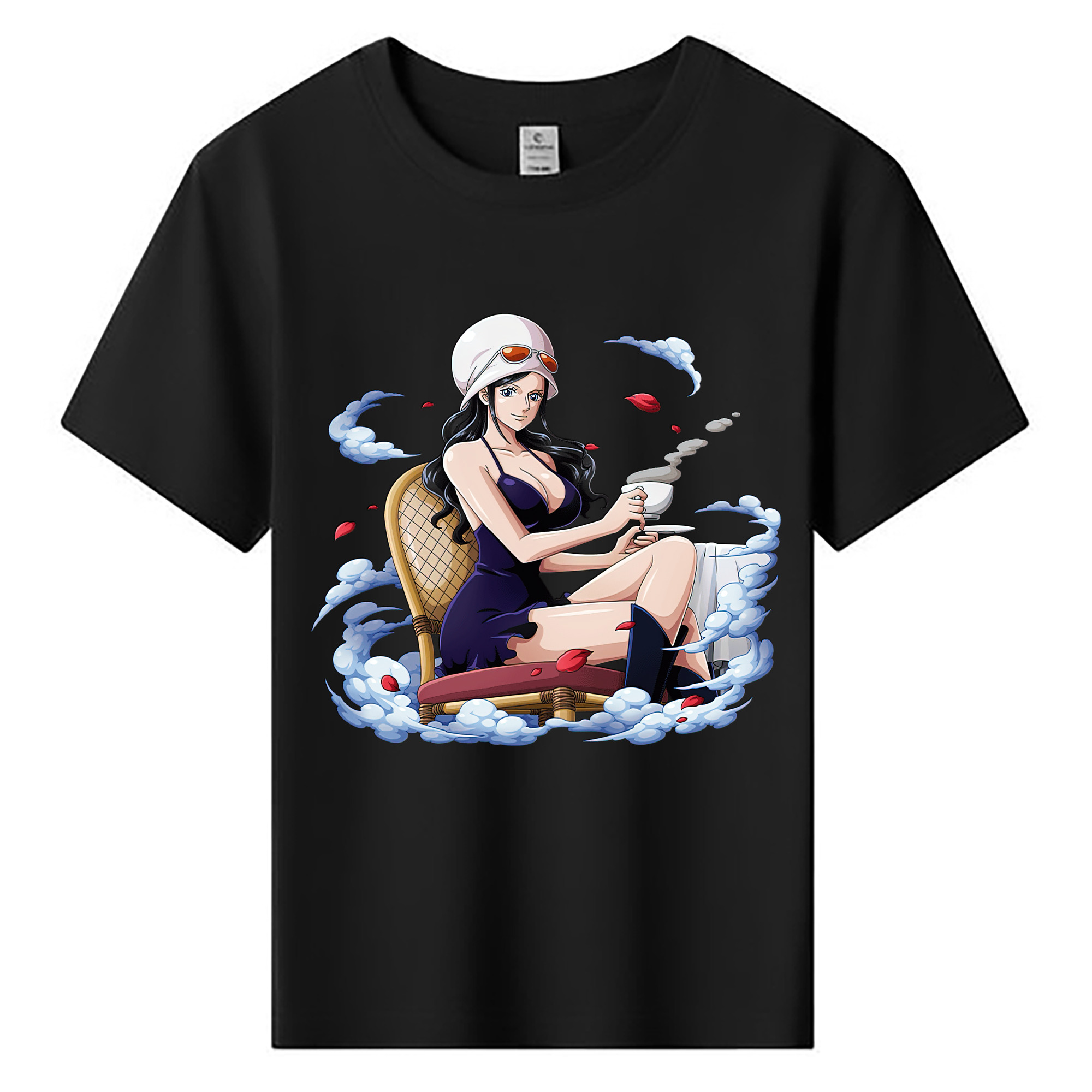 ワンピース ニコ・ロビン ONE PIECE Nico Robin 綿100％キッズTシャツ（フロントプリント）