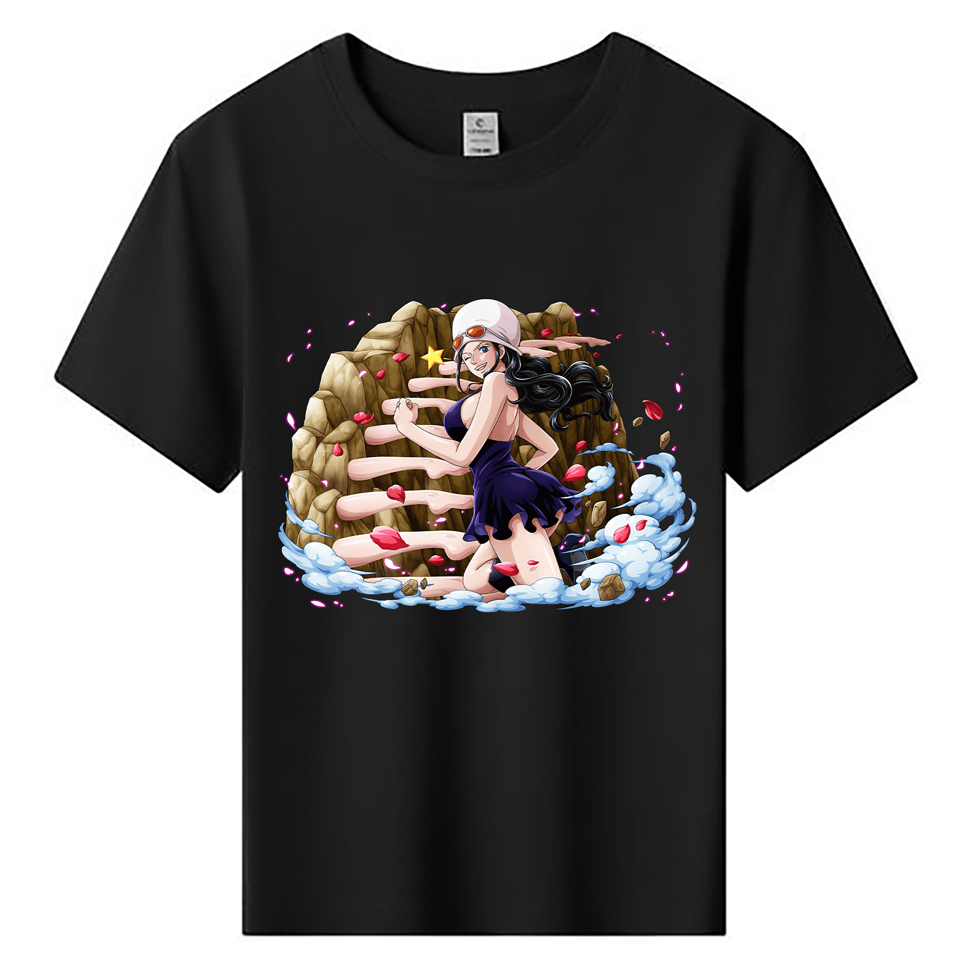 ワンピース ニコ・ロビン ONE PIECE Nico Robin 綿100％キッズTシャツ（フロントプリント）