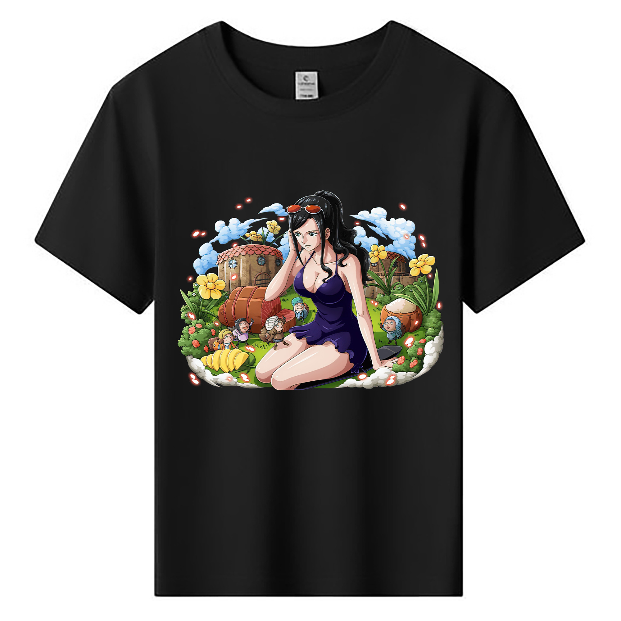 ワンピース ニコ・ロビン ONE PIECE Nico Robin 綿100％キッズTシャツ（フロントプリント）