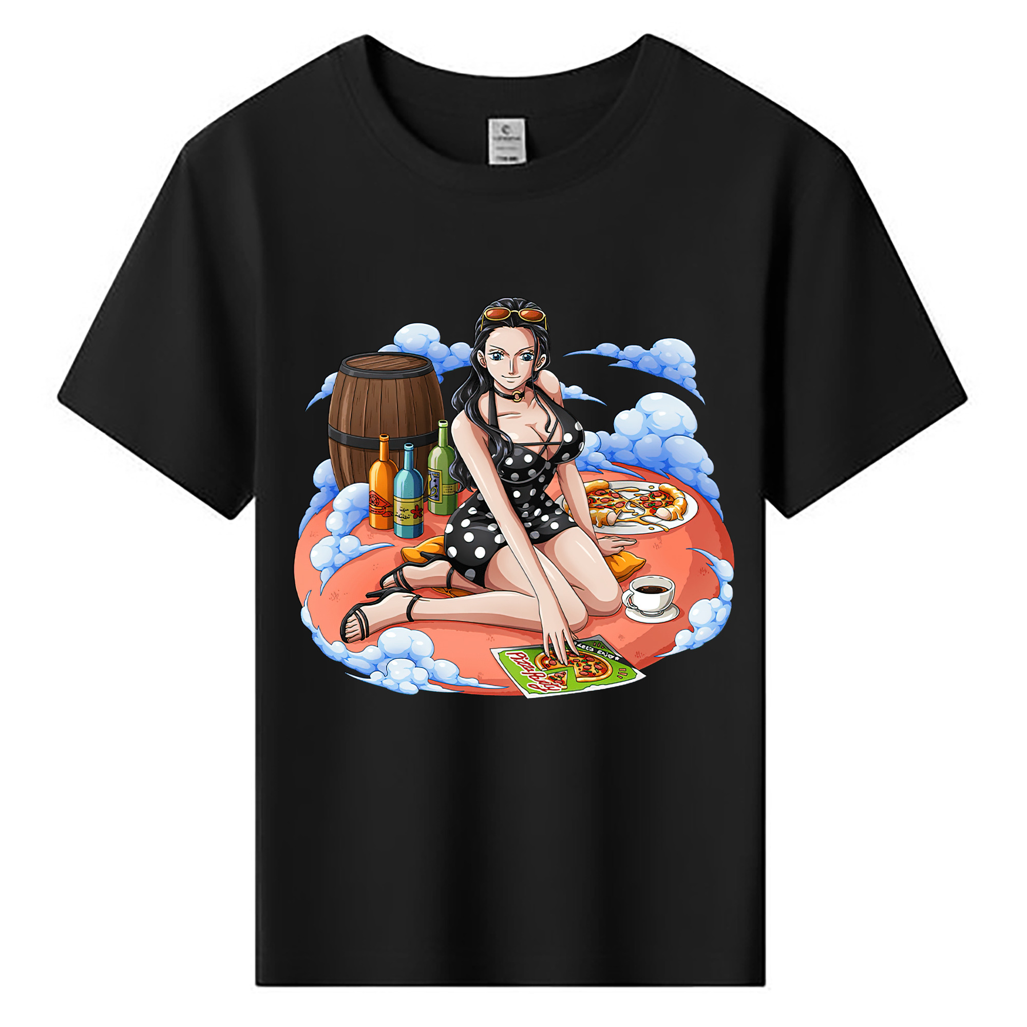 ワンピース ニコ・ロビン ONE PIECE Nico Robin 綿100％キッズTシャツ（フロントプリント）