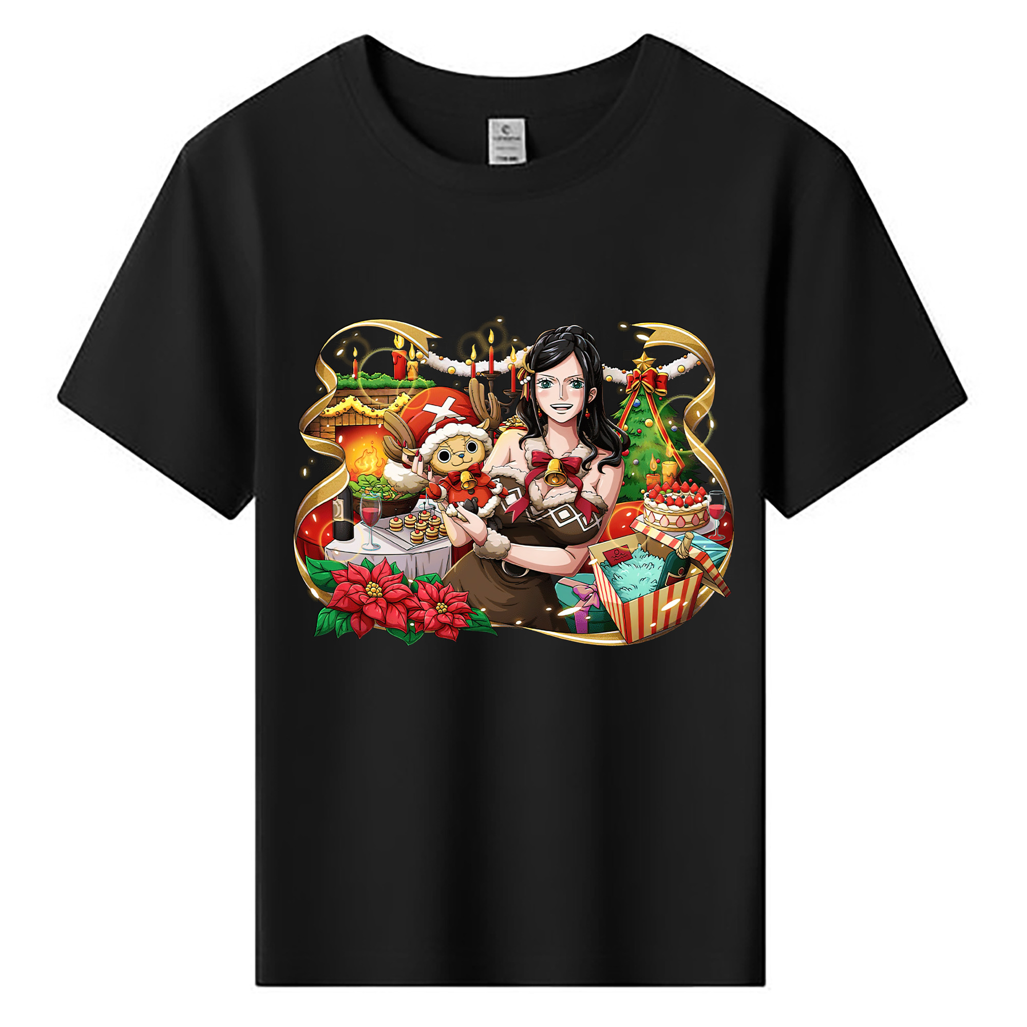 ワンピース ニコ・ロビン ONE PIECE Nico Robin 綿100％キッズTシャツ（フロントプリント）