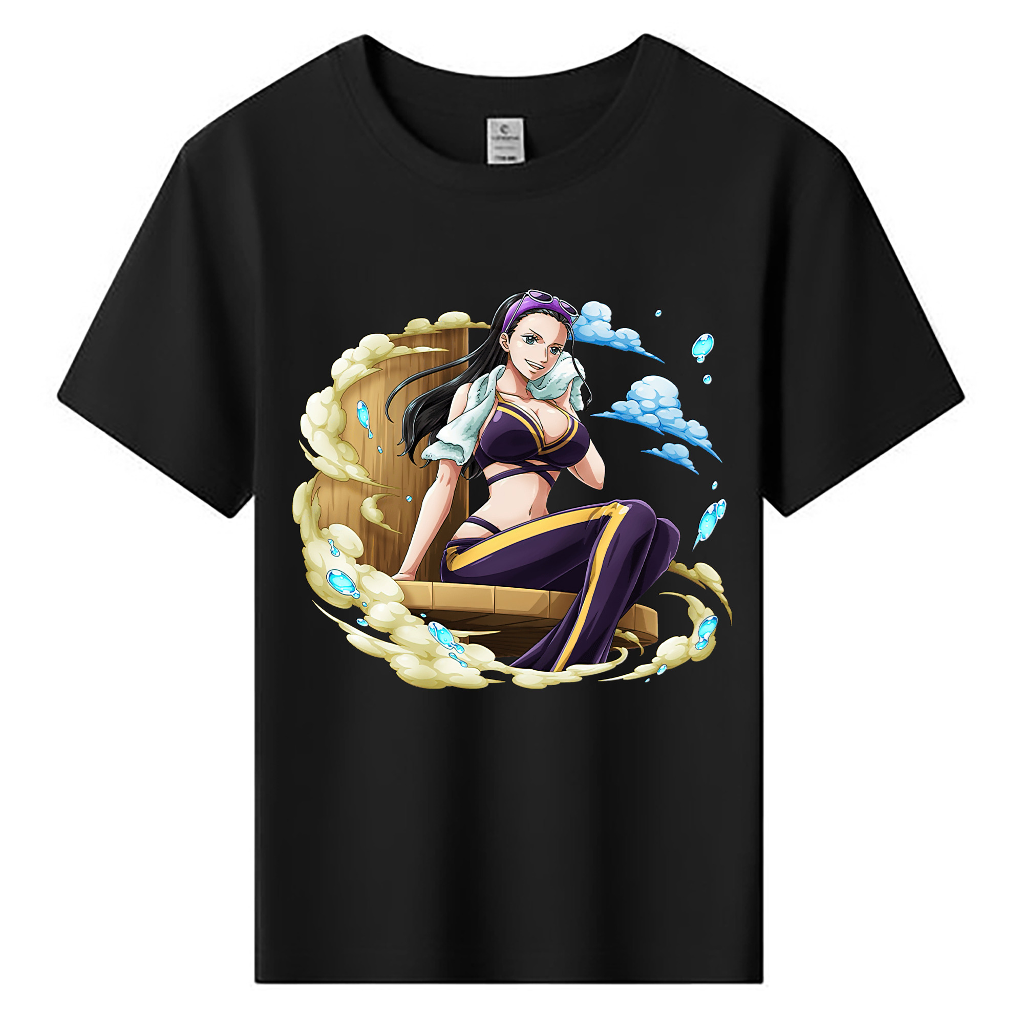 ワンピース ニコ・ロビン ONE PIECE Nico Robin 綿100％キッズTシャツ（フロントプリント）