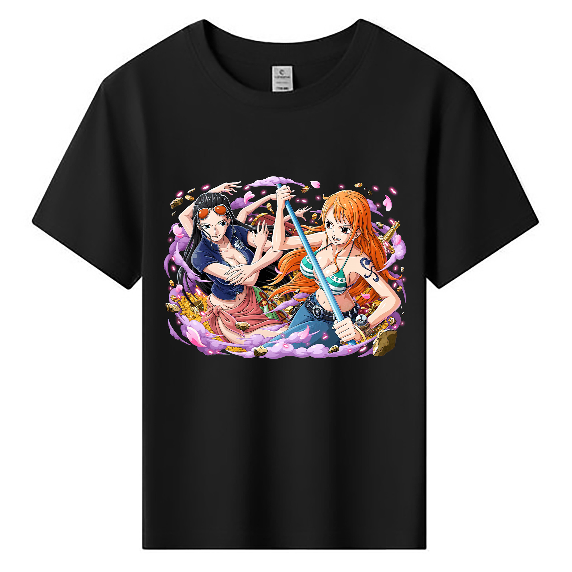 ワンピース ニコ・ロビン ONE PIECE Nico Robin 綿100％キッズTシャツ（フロントプリント）