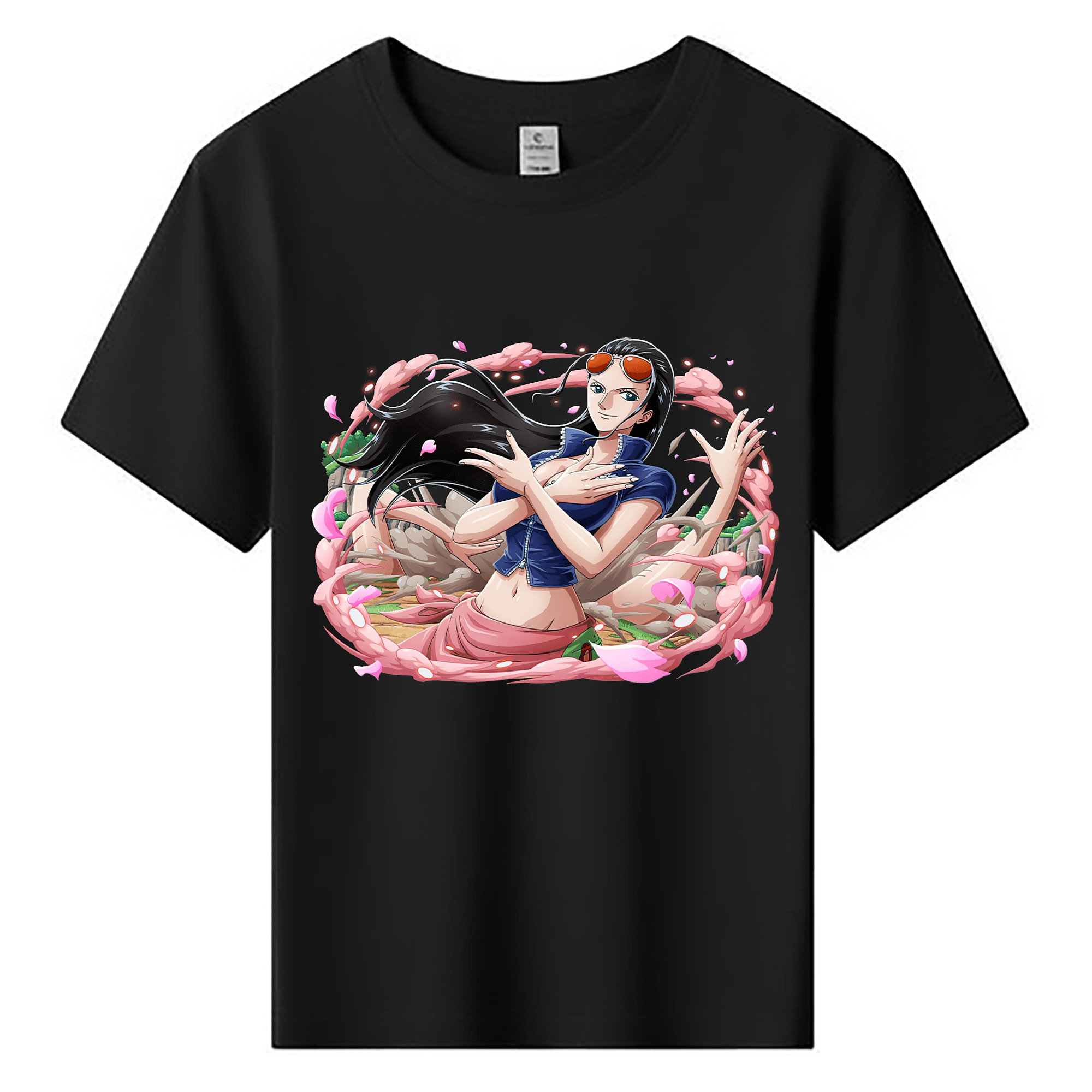 ワンピース ニコ・ロビン ONE PIECE Nico Robin 綿100％キッズTシャツ（フロントプリント）