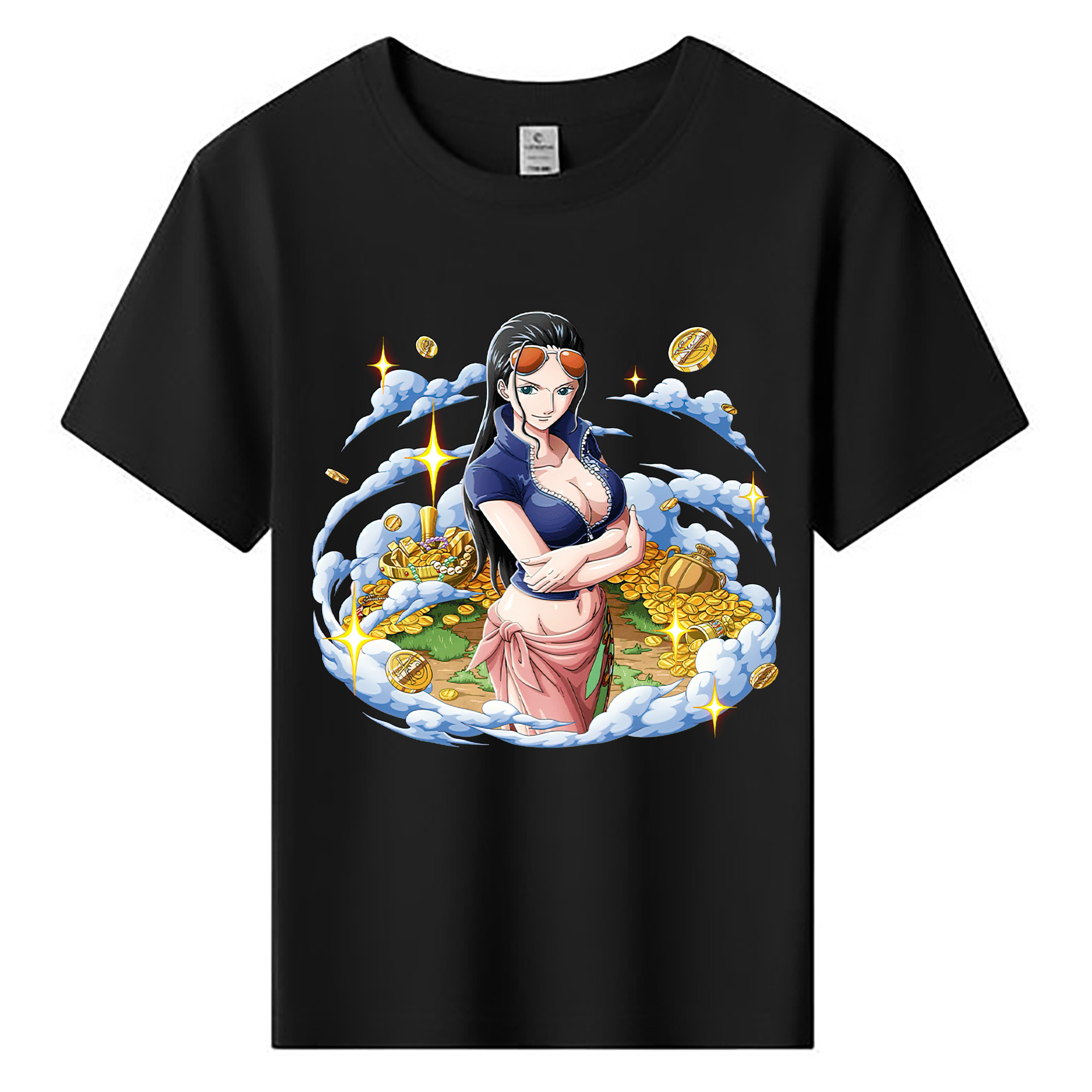 ワンピース ニコ・ロビン ONE PIECE Nico Robin 綿100％キッズTシャツ（フロントプリント）