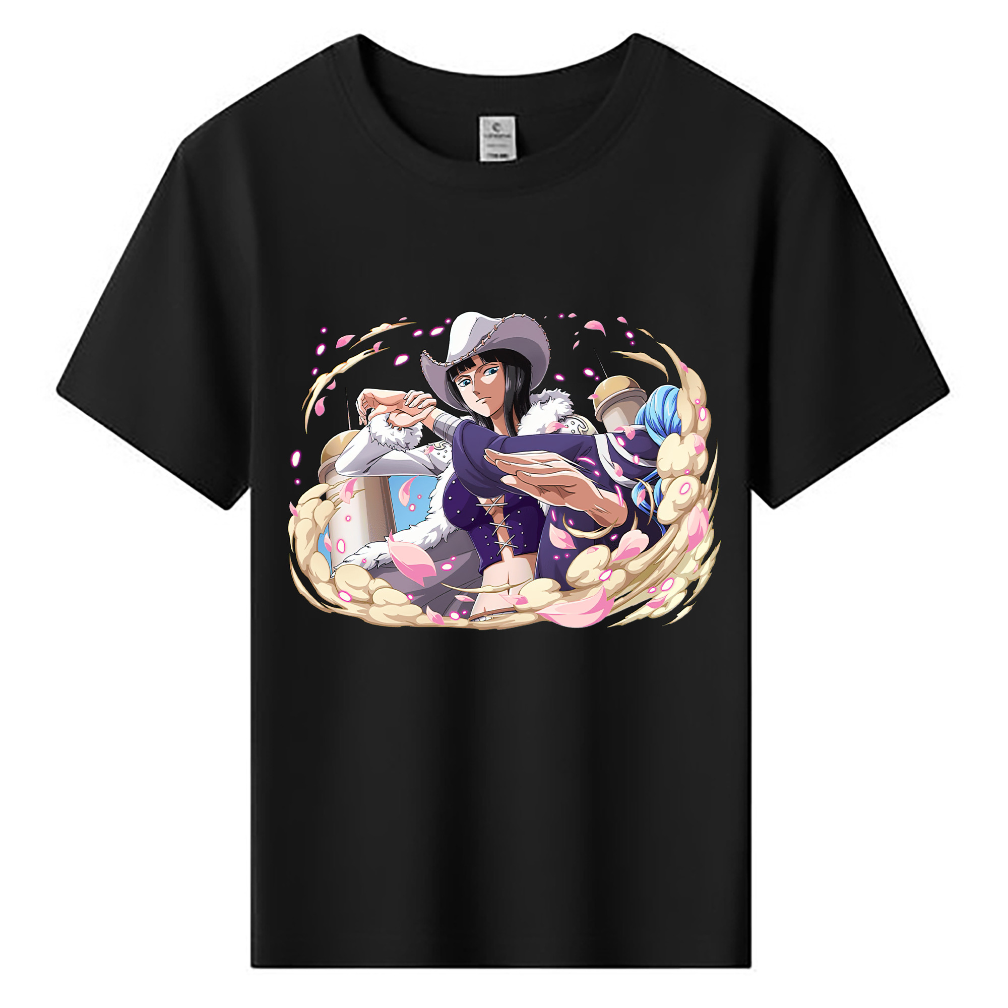 ワンピース ニコ・ロビン ONE PIECE Nico Robin 綿100％キッズTシャツ（フロントプリント）