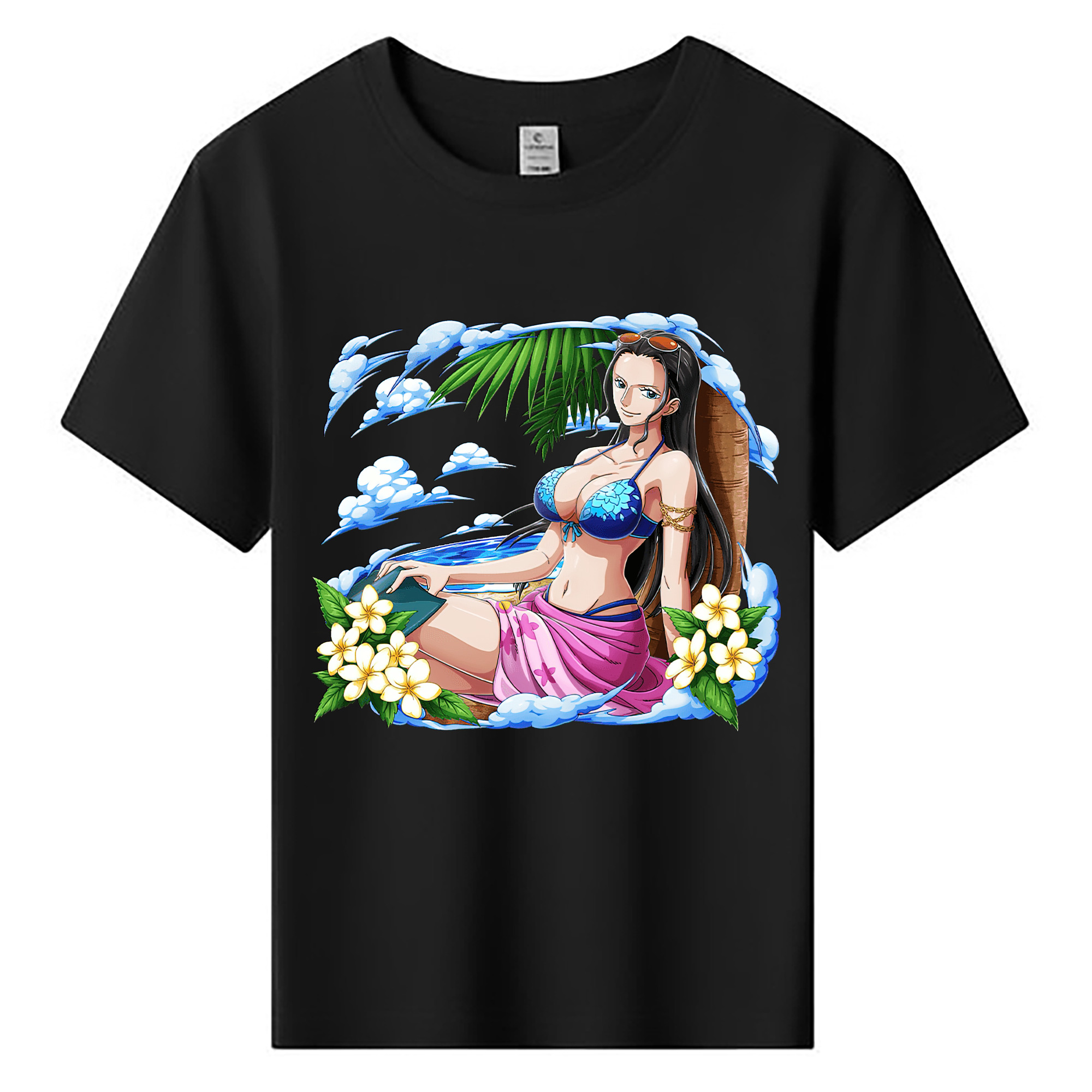 ワンピース ニコ・ロビン ONE PIECE Nico Robin 綿100％キッズTシャツ（フロントプリント）