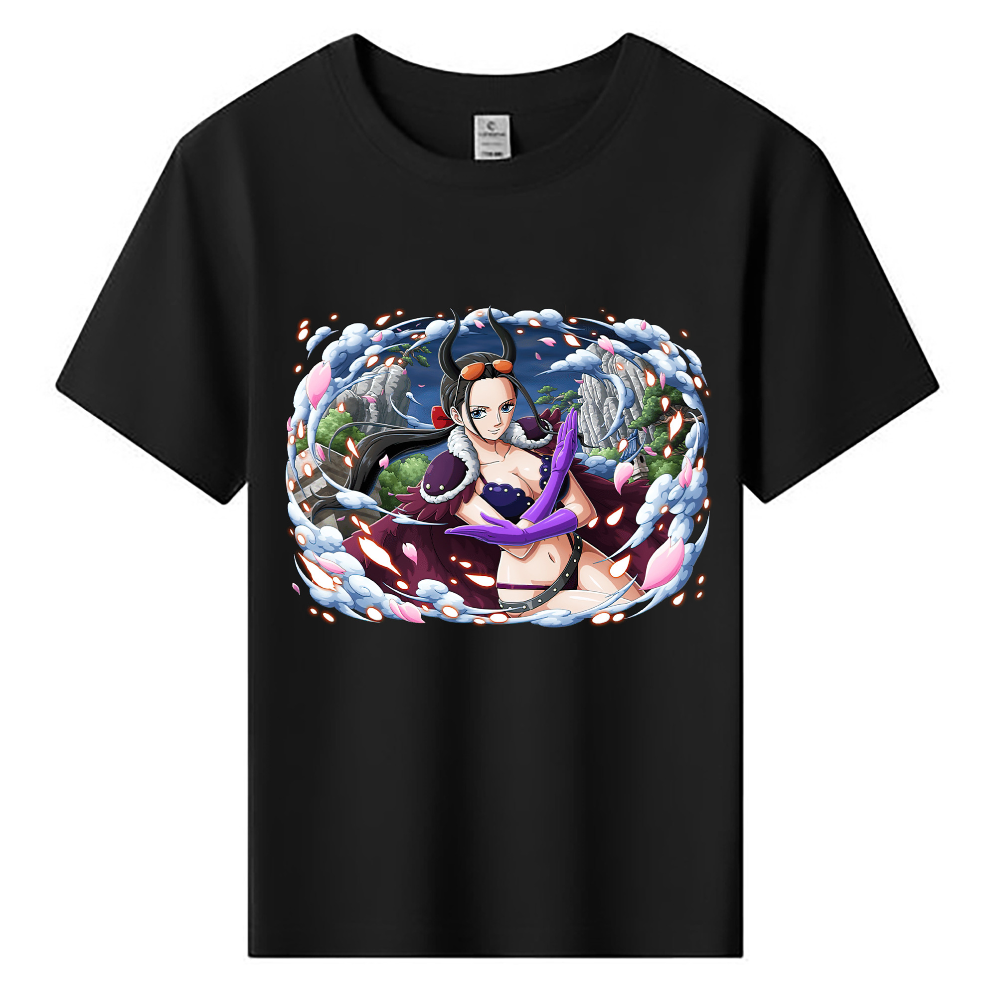 ワンピース ニコ・ロビン ONE PIECE Nico Robin 綿100％キッズTシャツ（フロントプリント）