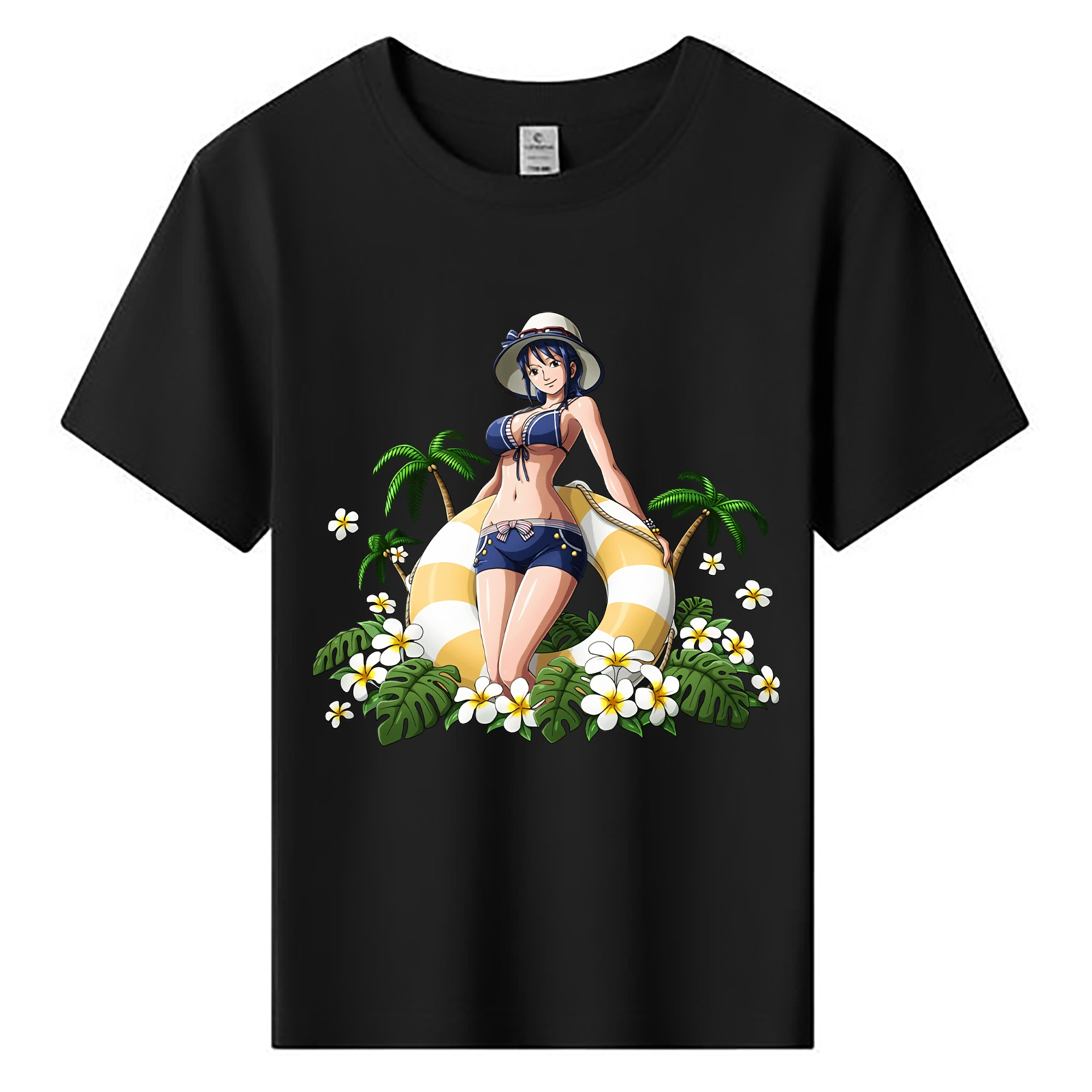 ワンピース ニコ・ロビン ONE PIECE Nico Robin 綿100％キッズTシャツ（フロントプリント）