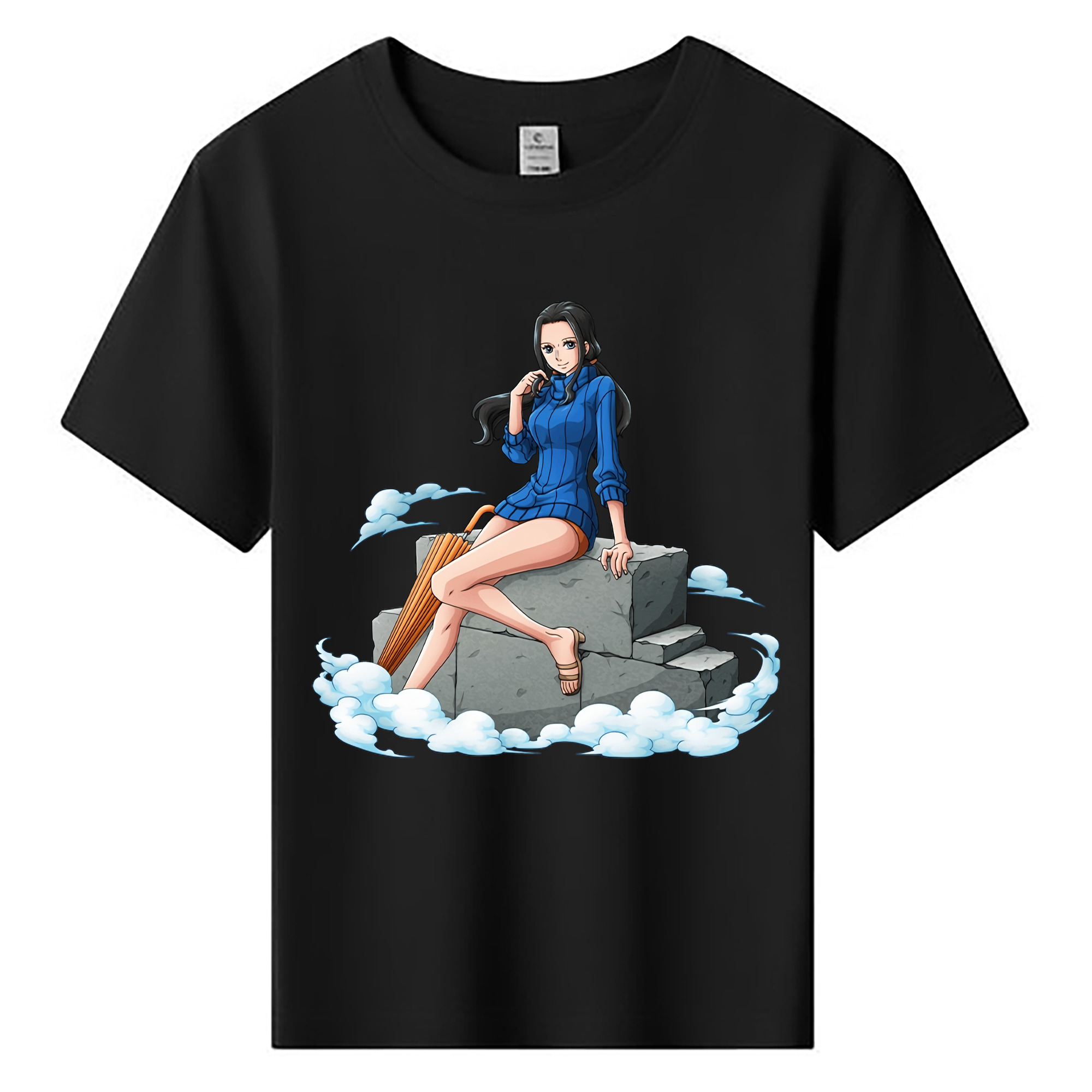 ワンピース ニコ・ロビン ONE PIECE Nico Robin 綿100％キッズTシャツ（フロントプリント）