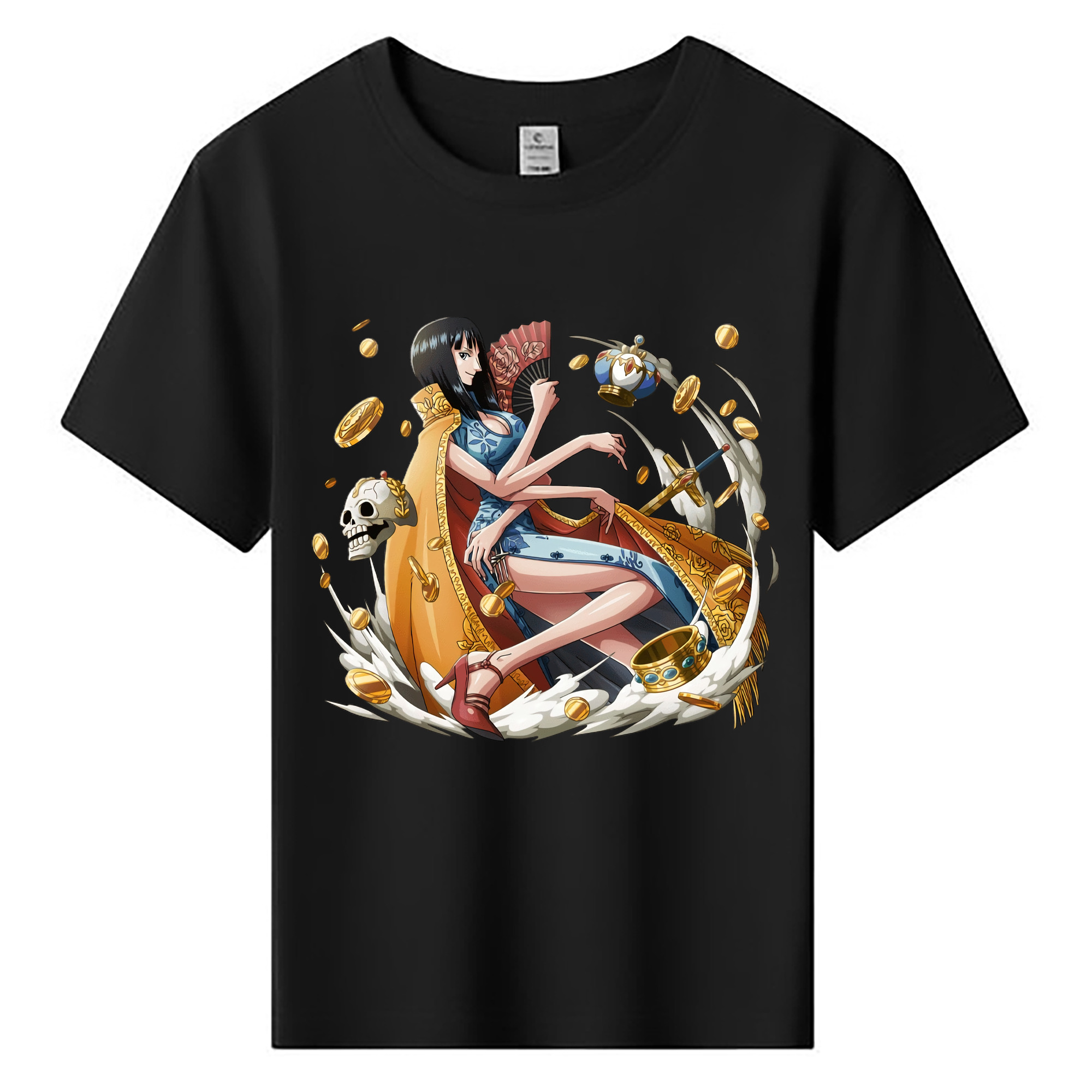 ワンピース ニコ・ロビン ONE PIECE Nico Robin 綿100％キッズTシャツ（フロントプリント）