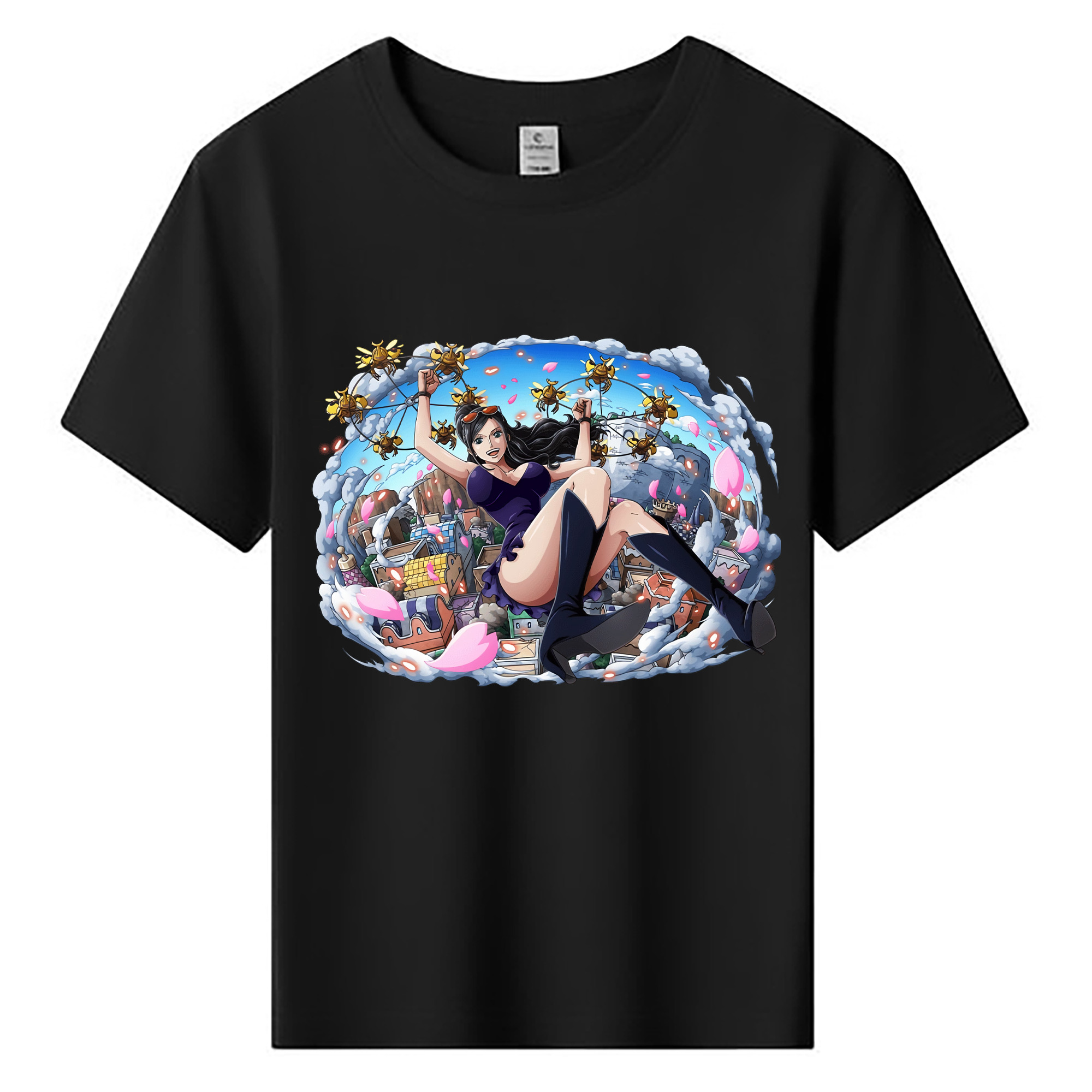 ワンピース ニコ・ロビン ONE PIECE Nico Robin 綿100％キッズTシャツ（フロントプリント）