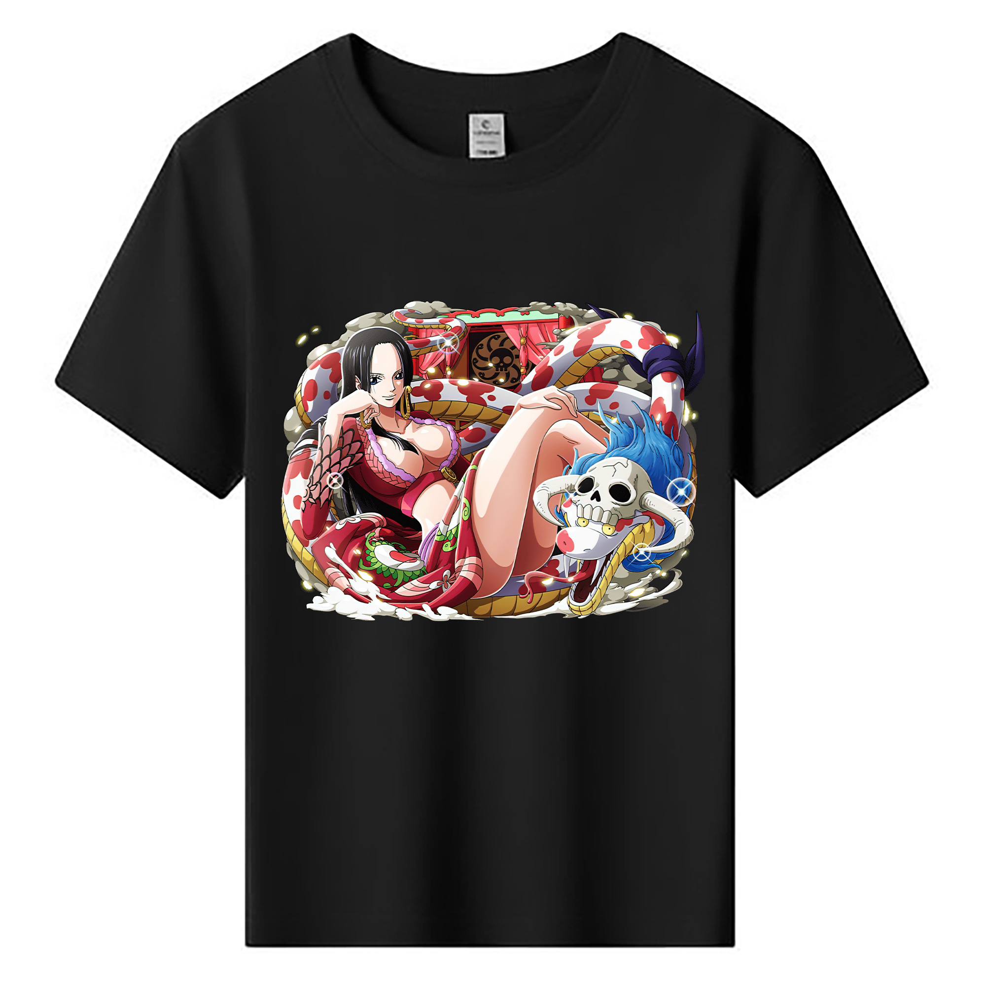 ワンピース ボア・ハンコック ONE PIECE Boa·Hancock 綿100％キッズTシャツ（フロントプリント）