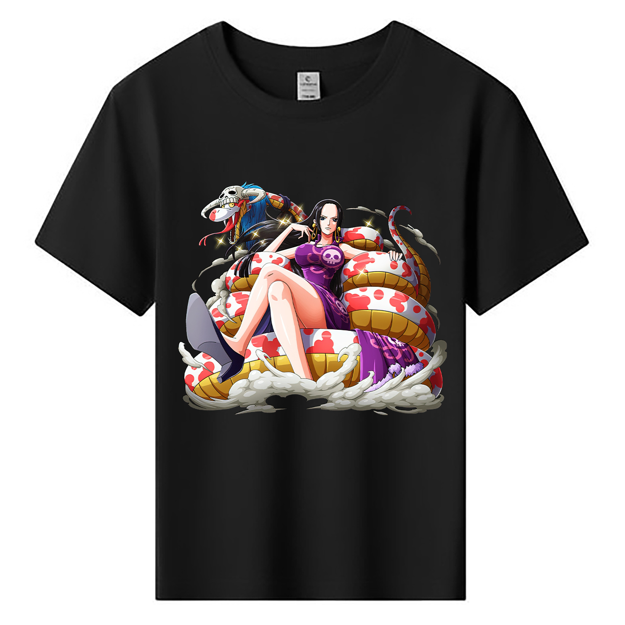 ワンピース ボア・ハンコック ONE PIECE Boa·Hancock 綿100％キッズTシャツ（フロントプリント）