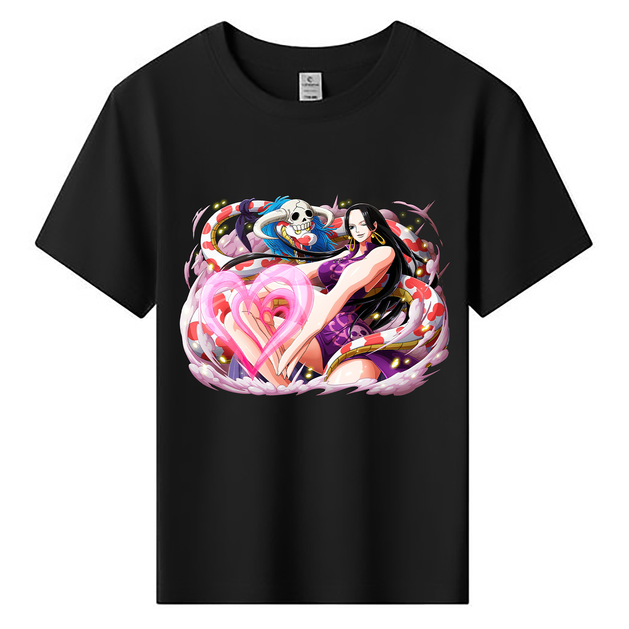 ワンピース ボア・ハンコック ONE PIECE Boa·Hancock 綿100％キッズTシャツ（フロントプリント）