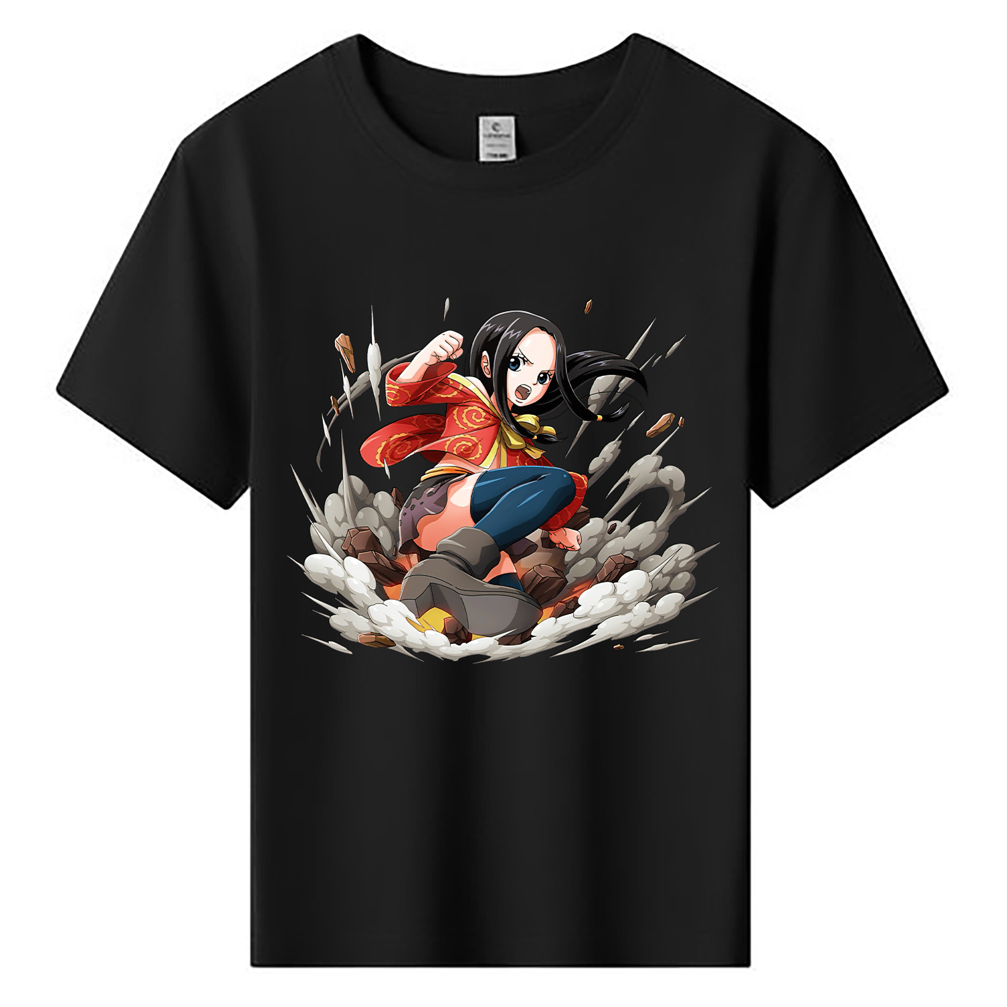 ワンピース ボア・ハンコック ONE PIECE Boa·Hancock 綿100％キッズTシャツ（フロントプリント）