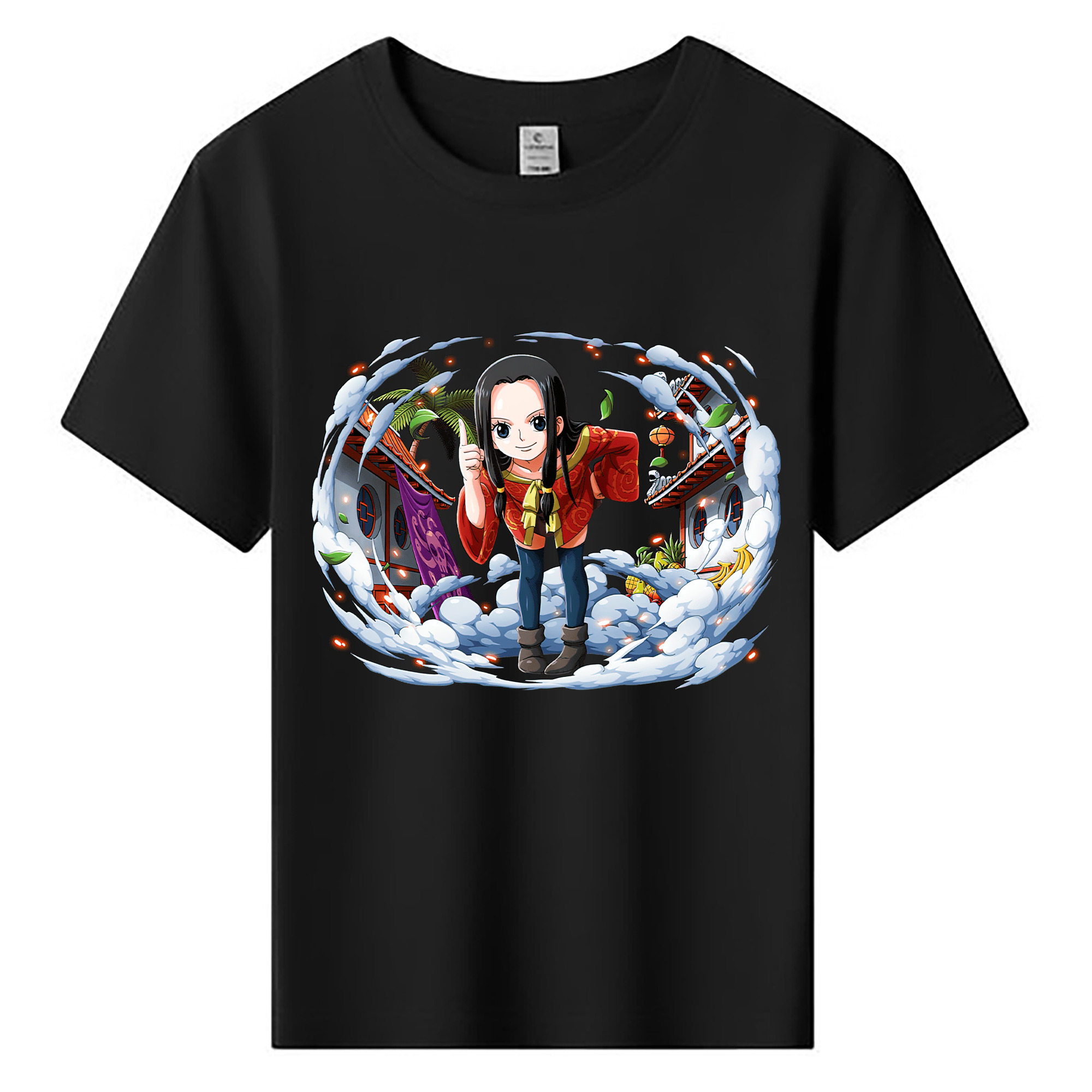 ワンピース ボア・ハンコック ONE PIECE Boa·Hancock 綿100％キッズTシャツ（フロントプリント）