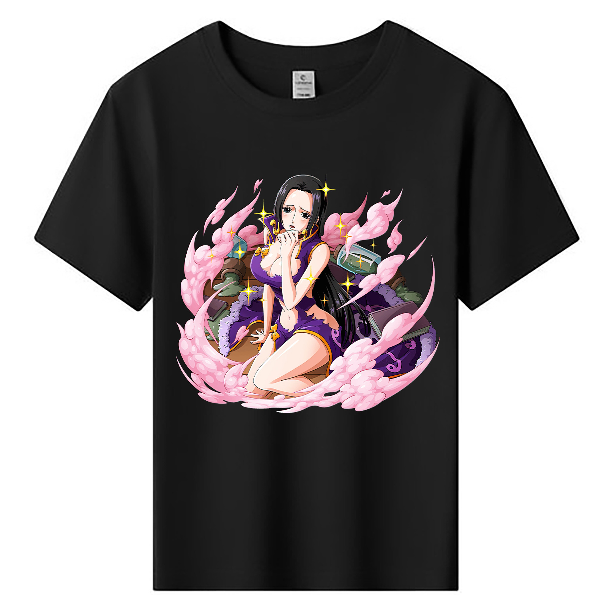 ワンピース ボア・ハンコック ONE PIECE Boa·Hancock 綿100％キッズTシャツ（フロントプリント）