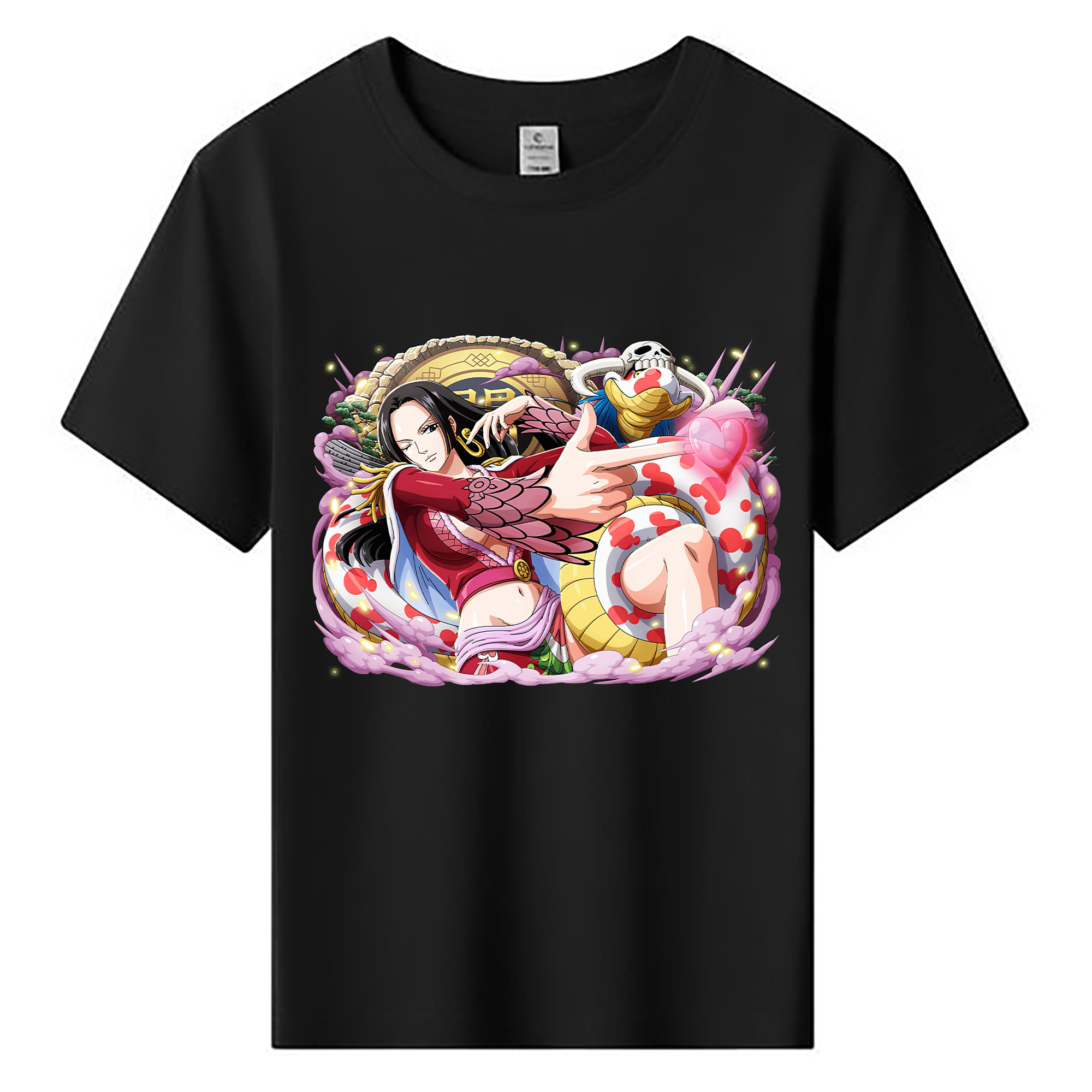 ワンピース ボア・ハンコック ONE PIECE Boa·Hancock 綿100％キッズTシャツ（フロントプリント）