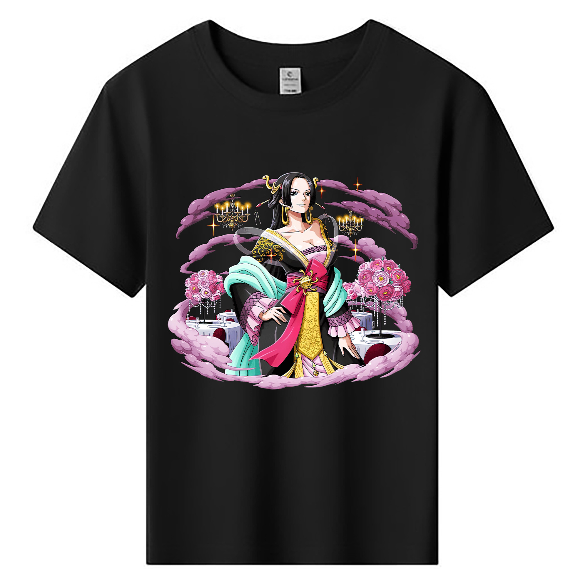 ワンピース ボア・ハンコック ONE PIECE Boa·Hancock 綿100％キッズTシャツ（フロントプリント）