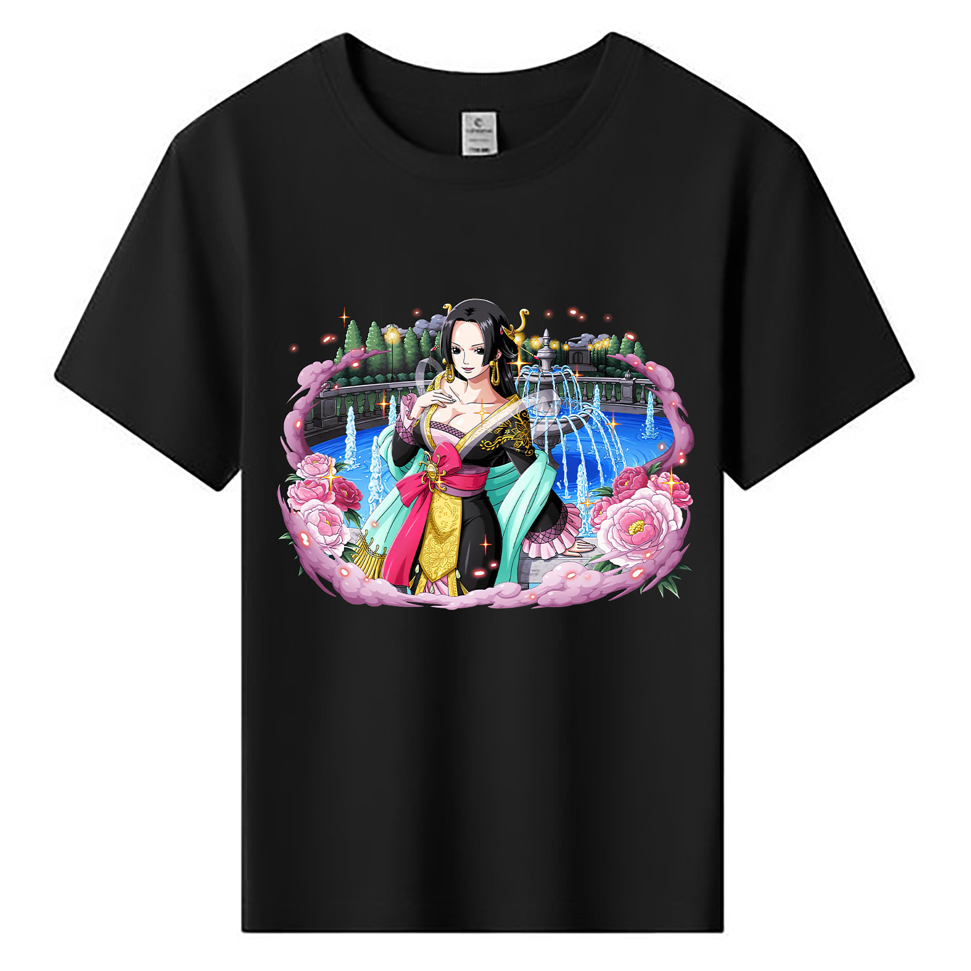 （画像用） ワンピース ボア・ハンコック ONE PIECE Boa·Hancock 綿100％キッズTシャツ（フロントプリント）