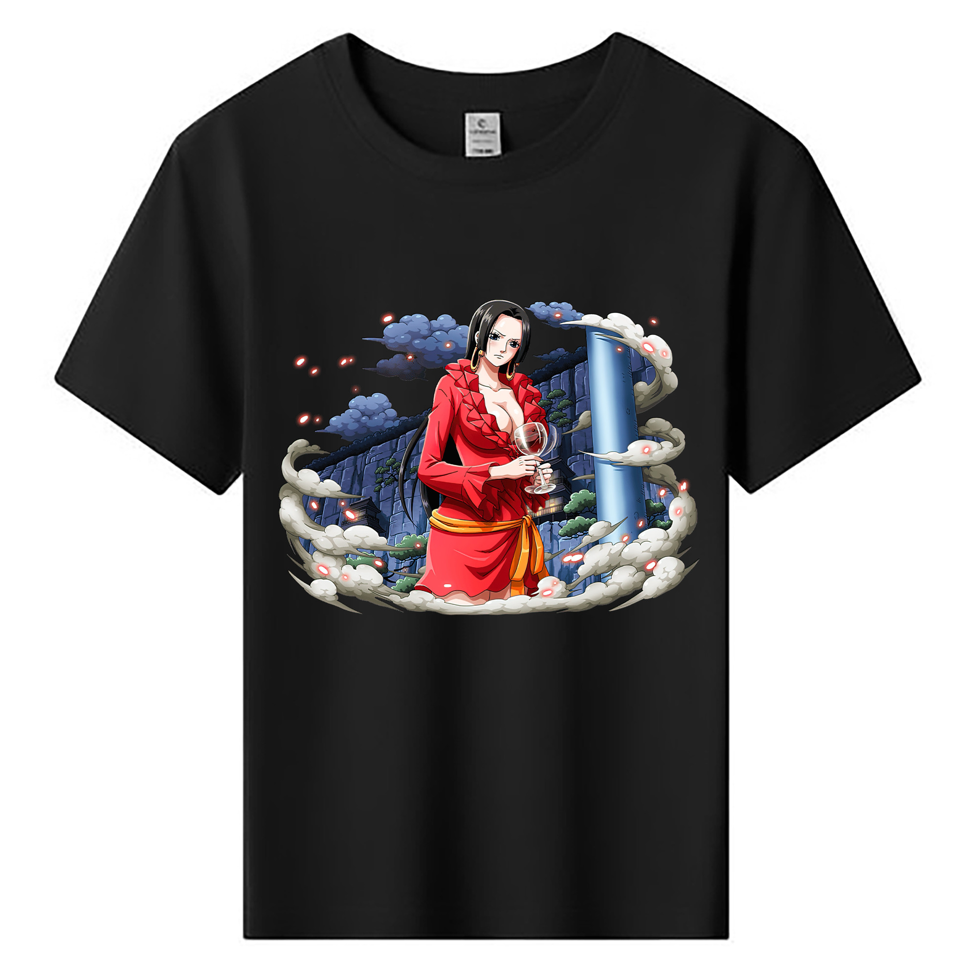 ワンピース ボア・ハンコック ONE PIECE Boa·Hancock 綿100％キッズTシャツ（フロントプリント）