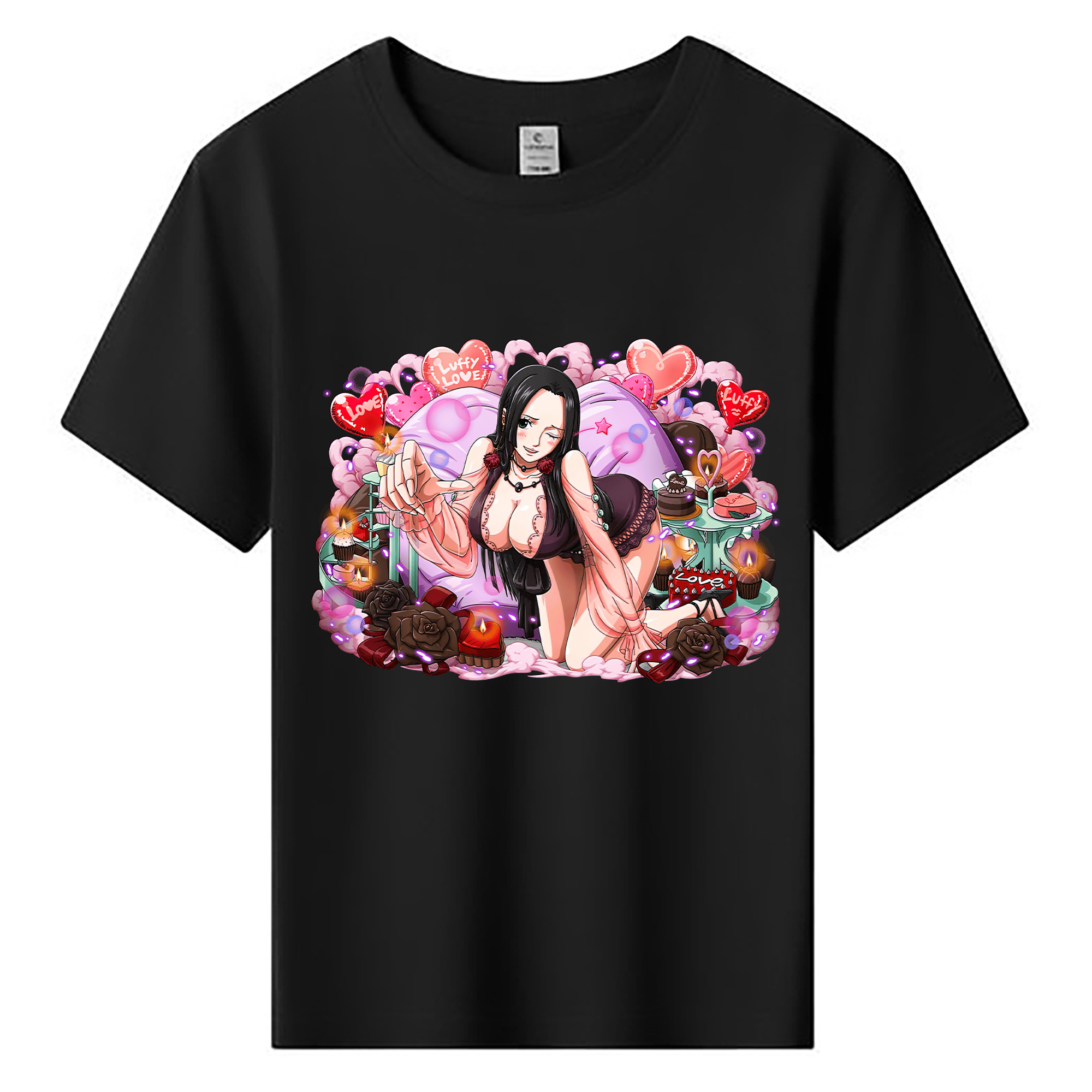 ワンピース ボア・ハンコック ONE PIECE Boa·Hancock 綿100％キッズTシャツ（フロントプリント）