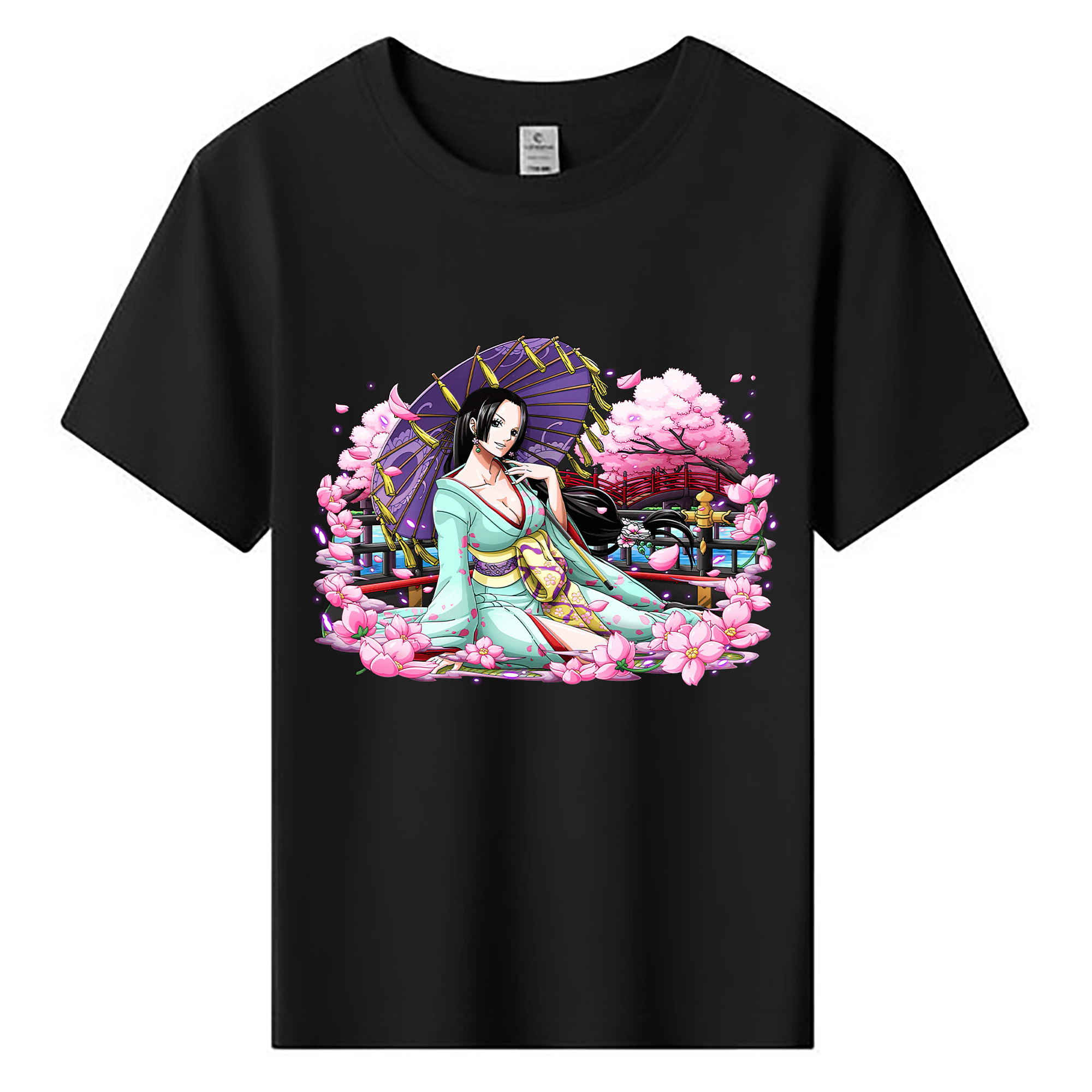 ワンピース ボア・ハンコック ONE PIECE Boa·Hancock 綿100％キッズTシャツ（フロントプリント）