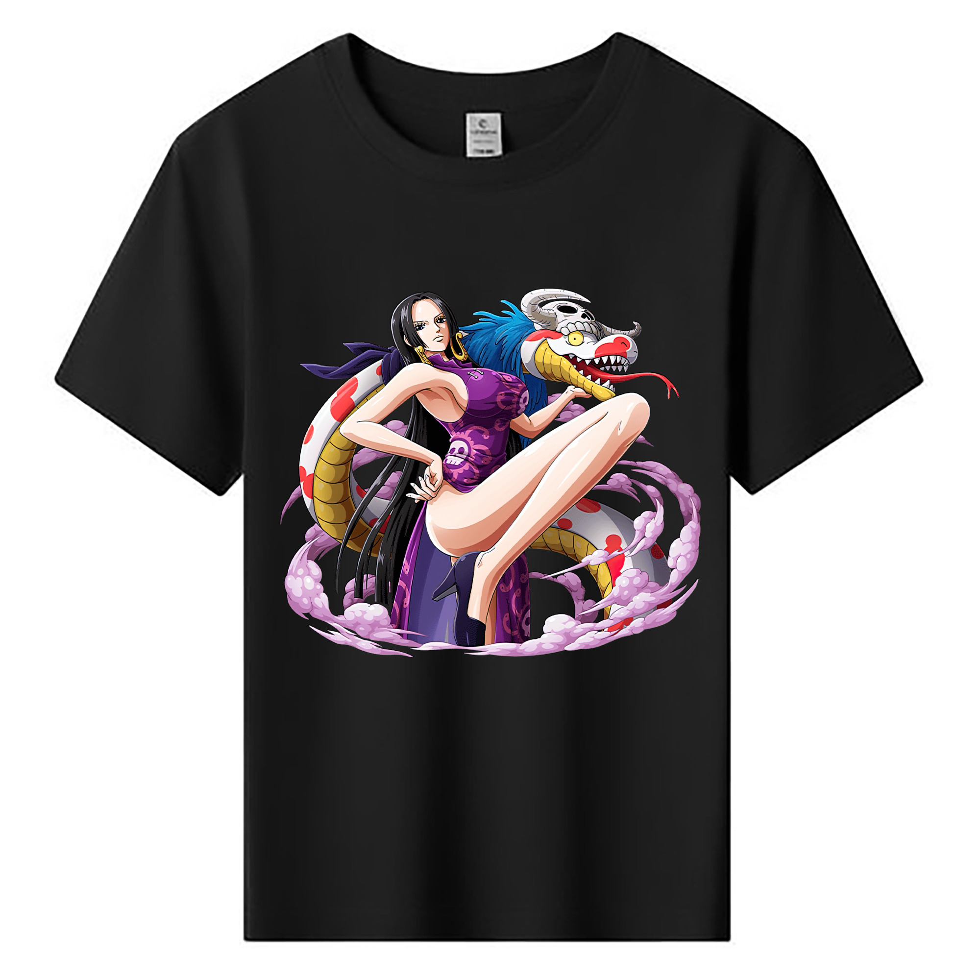 ワンピース ボア・ハンコック ONE PIECE Boa·Hancock 綿100％キッズTシャツ（フロントプリント）