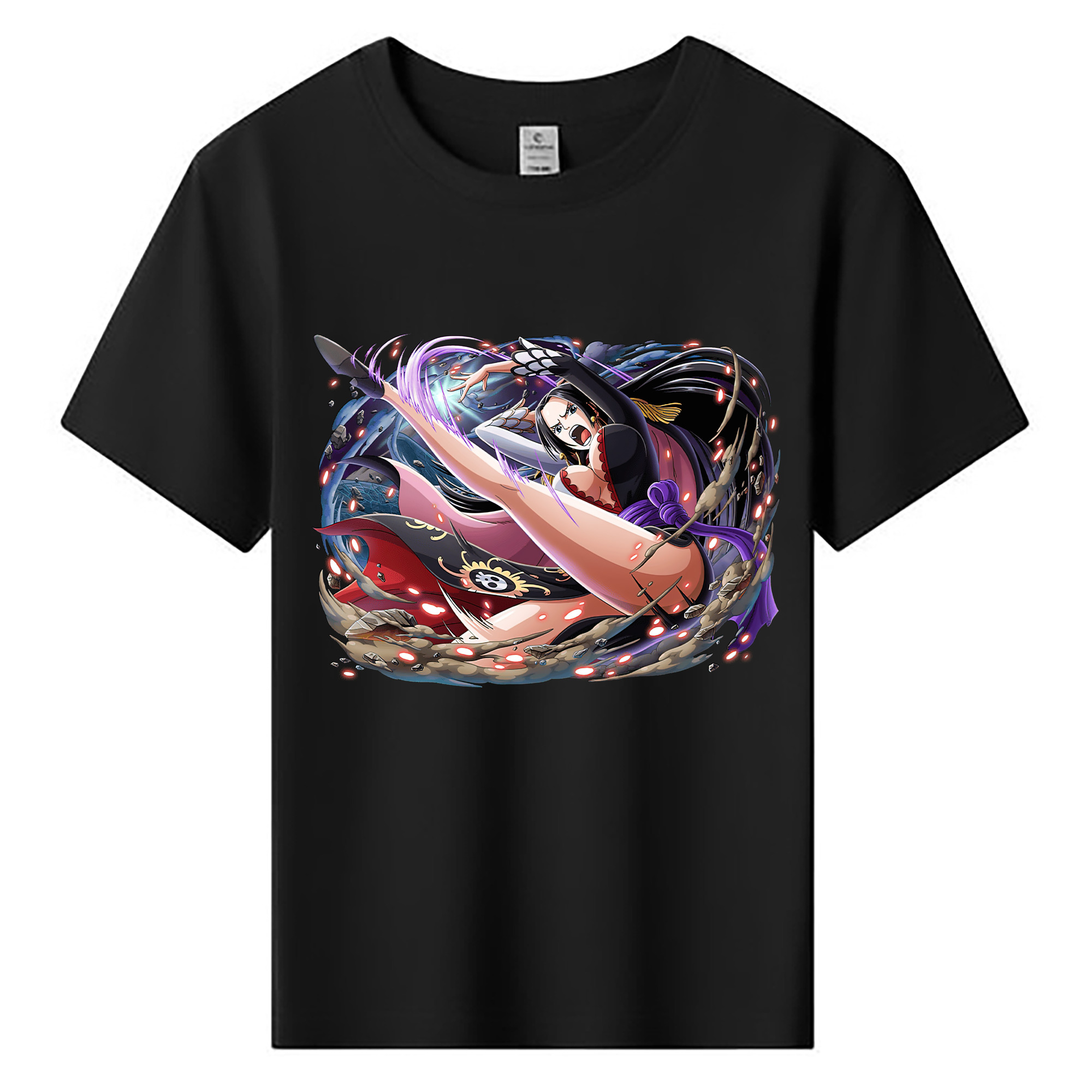 ワンピース ボア・ハンコック ONE PIECE Boa·Hancock 綿100％キッズTシャツ（フロントプリント）