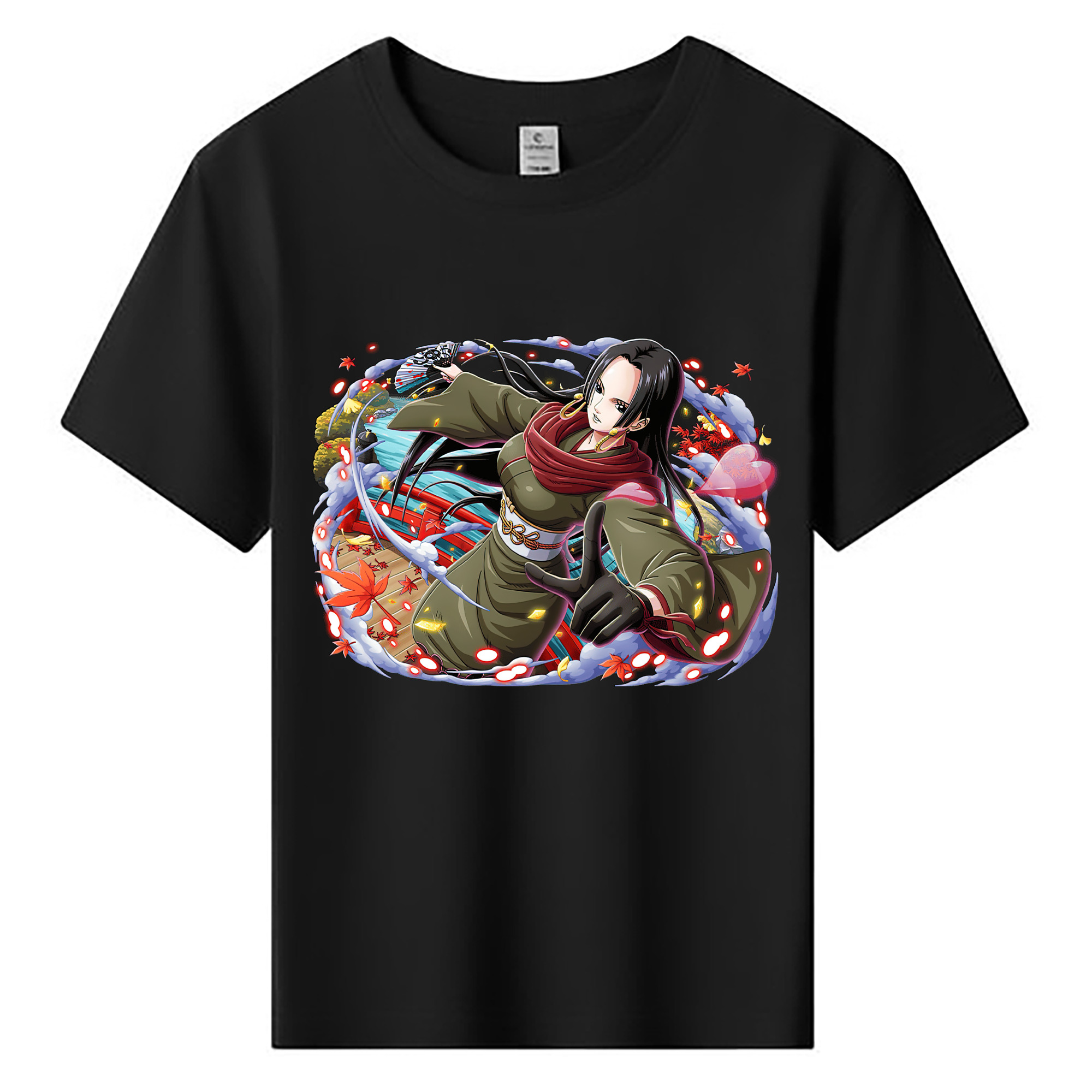 ワンピース ボア・ハンコック ONE PIECE Boa·Hancock 綿100％キッズTシャツ（フロントプリント）