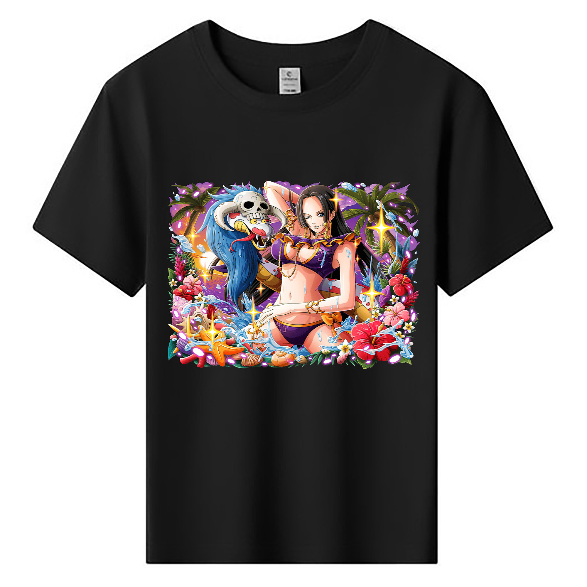 ワンピース ボア・ハンコック ONE PIECE Boa·Hancock 綿100％キッズTシャツ（フロントプリント）