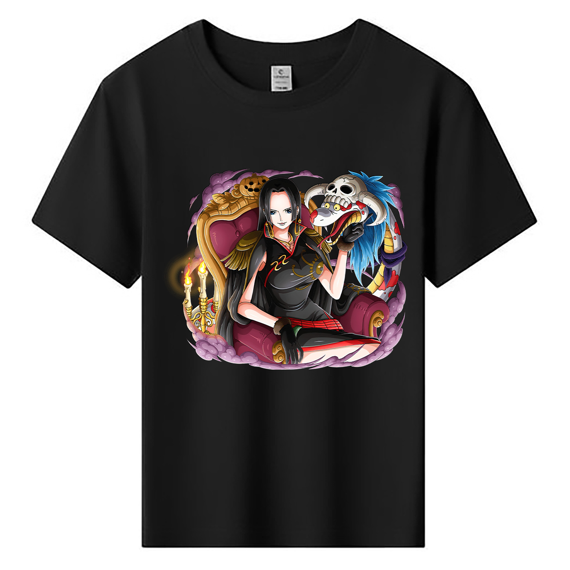 ワンピース ボア・ハンコック ONE PIECE Boa·Hancock 綿100％キッズTシャツ（フロントプリント）