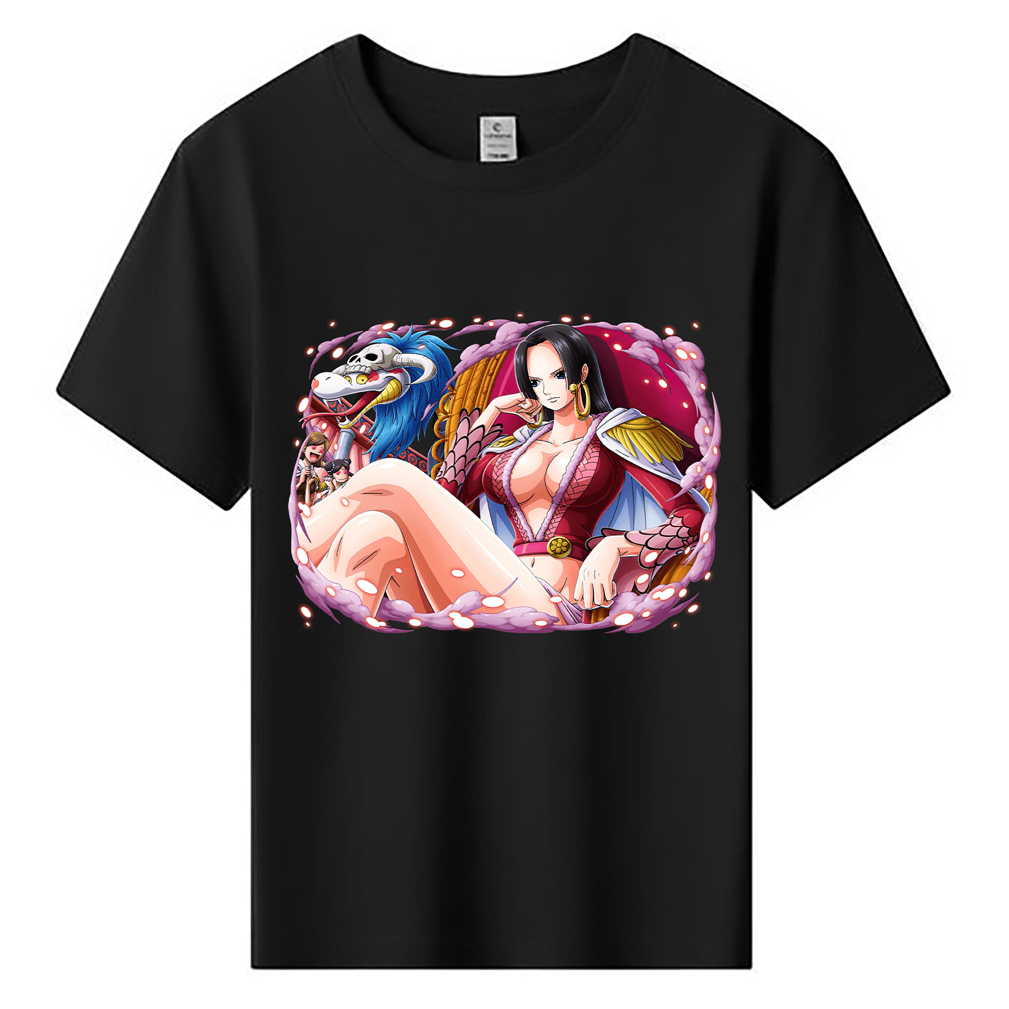ワンピース ボア・ハンコック ONE PIECE Boa·Hancock 綿100％キッズTシャツ（フロントプリント）