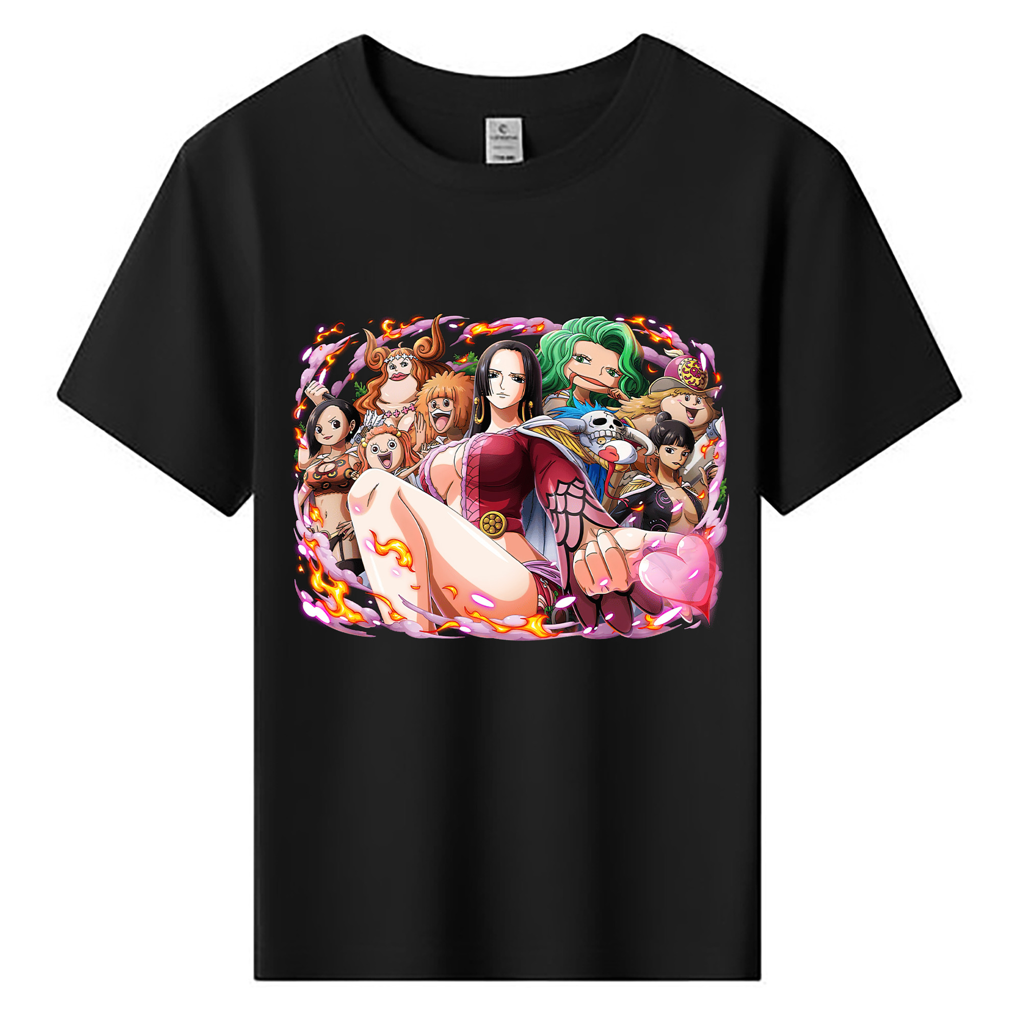 ワンピース ボア・ハンコック ONE PIECE Boa·Hancock 綿100％キッズTシャツ（フロントプリント）