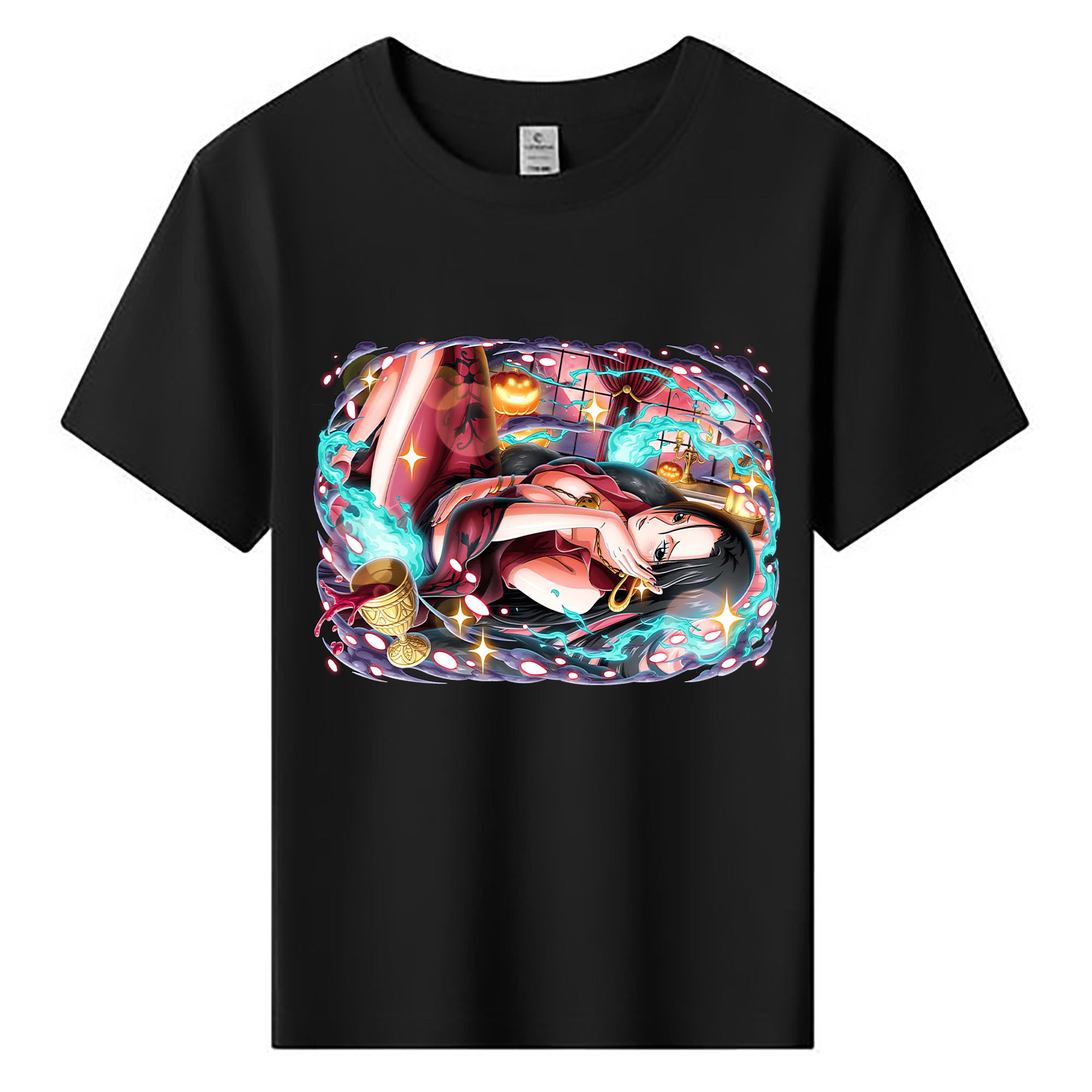 ワンピース ボア・ハンコック ONE PIECE Boa·Hancock 綿100％キッズTシャツ（フロントプリント）