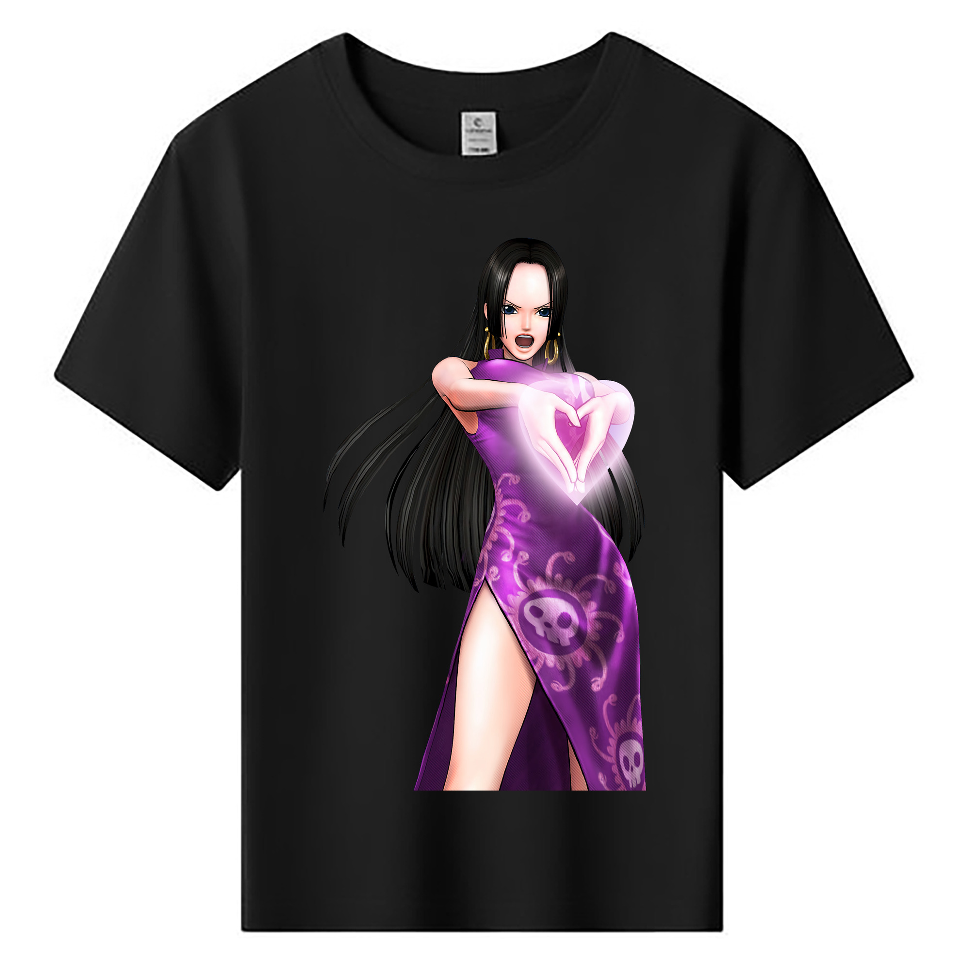 ワンピース ボア・ハンコック ONE PIECE Boa·Hancock 綿100％キッズTシャツ（フロントプリント）