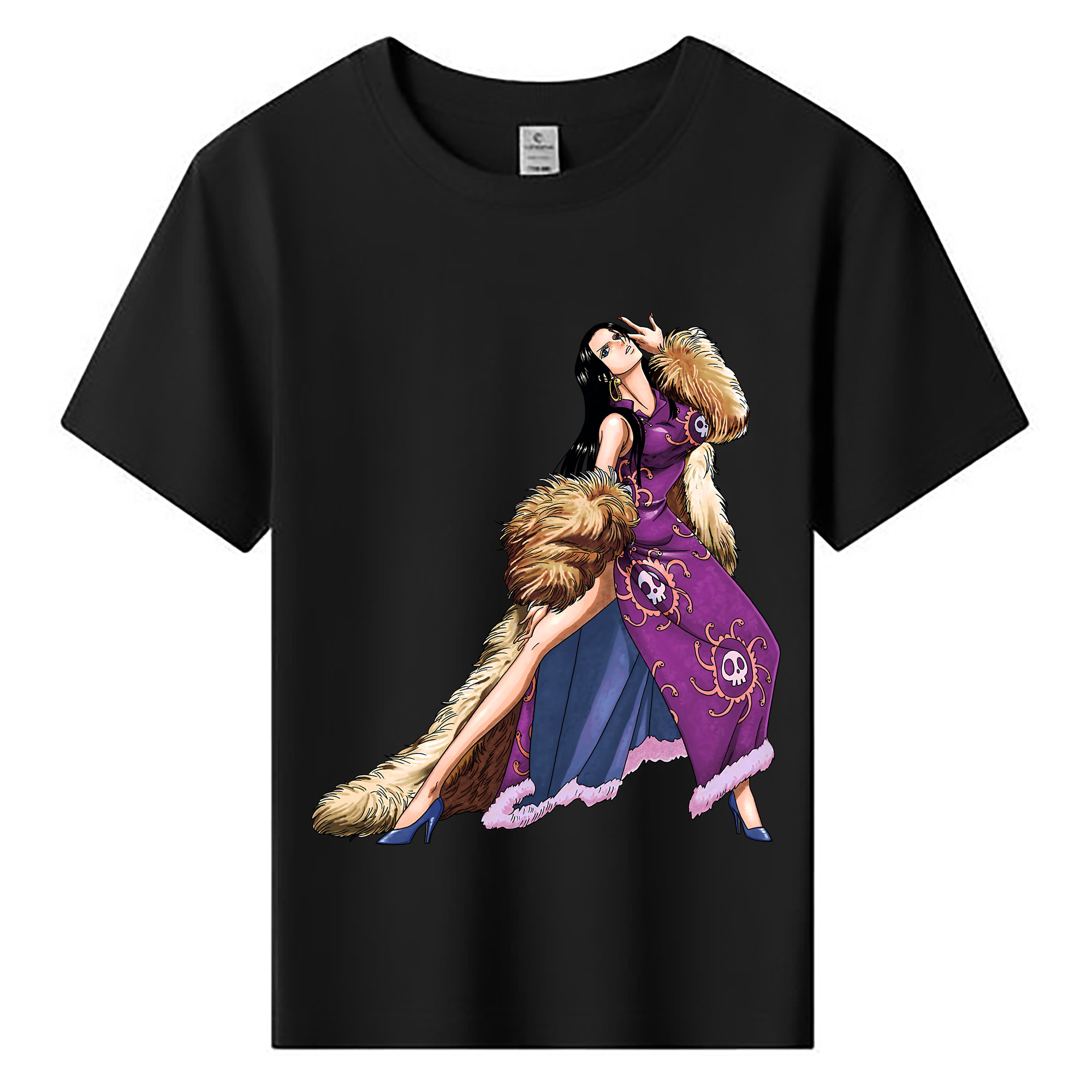 ワンピース ボア・ハンコック ONE PIECE Boa·Hancock 綿100％キッズTシャツ（フロントプリント）