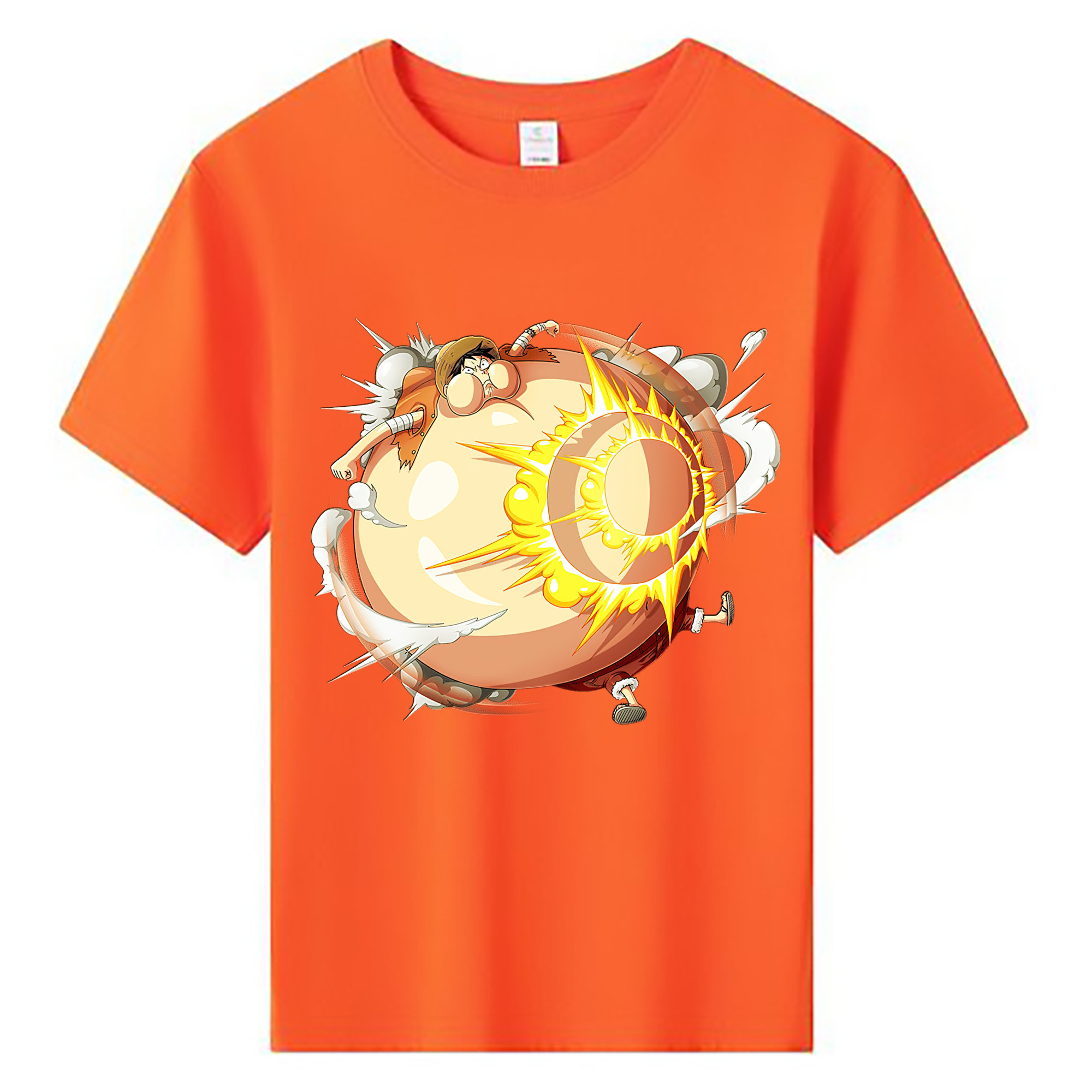 （画像用） ワンピース モンキー・D・ルフィ ONE PIECE Monkey D. Luffy 綿100％キッズTシャツ（フロントプリント）