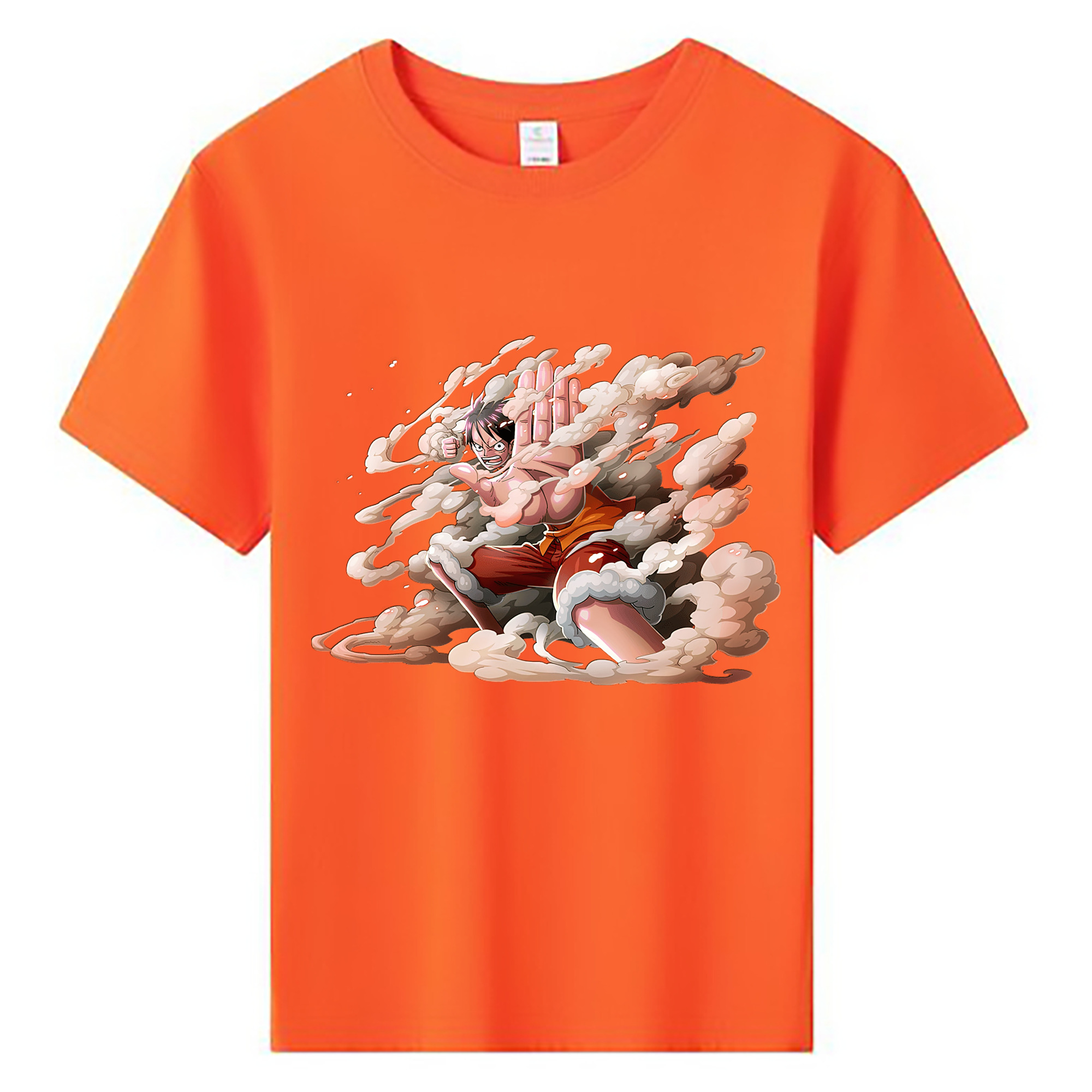 （画像用） ワンピース モンキー・D・ルフィ ONE PIECE Monkey D. Luffy 綿100％キッズTシャツ（フロントプリント）