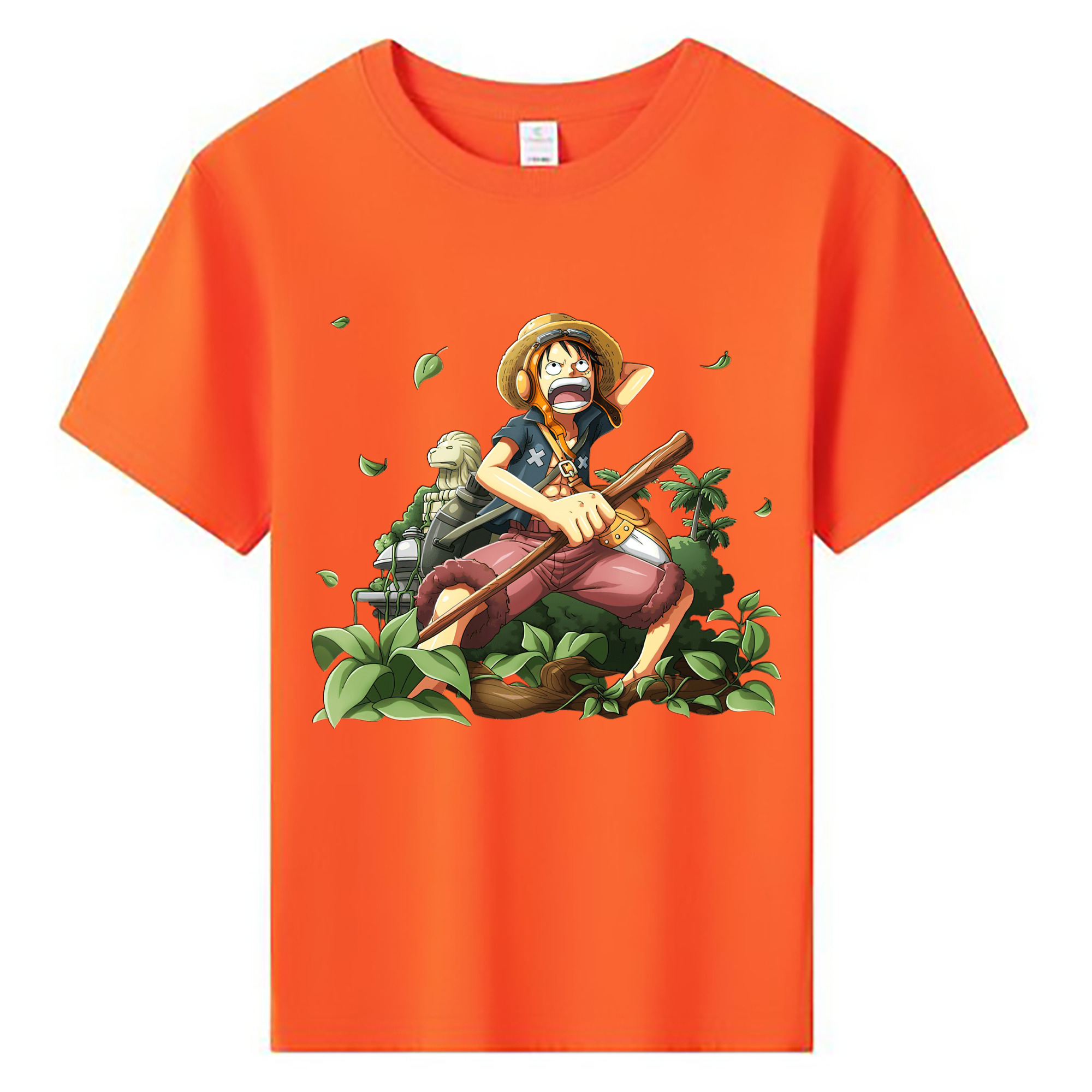 （画像用） ワンピース モンキー・D・ルフィ ONE PIECE Monkey D. Luffy 綿100％キッズTシャツ（フロントプリント）