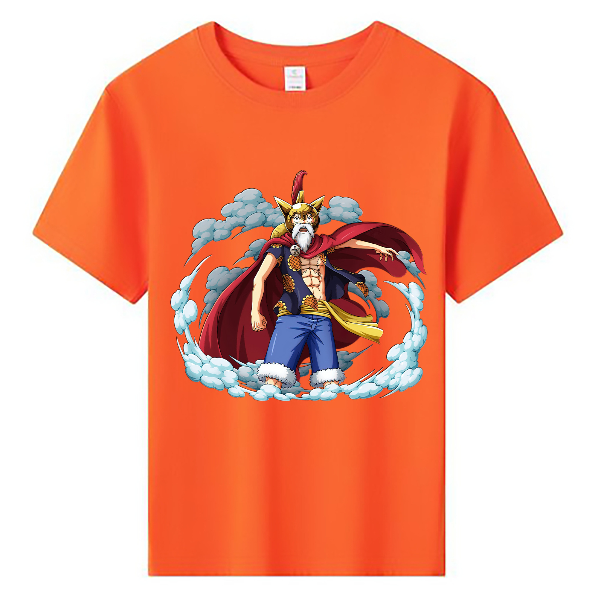 ワンピース モンキー・D・ルフィ ONE PIECE Monkey D. Luffy 綿100％キッズTシャツ（フロントプリント）