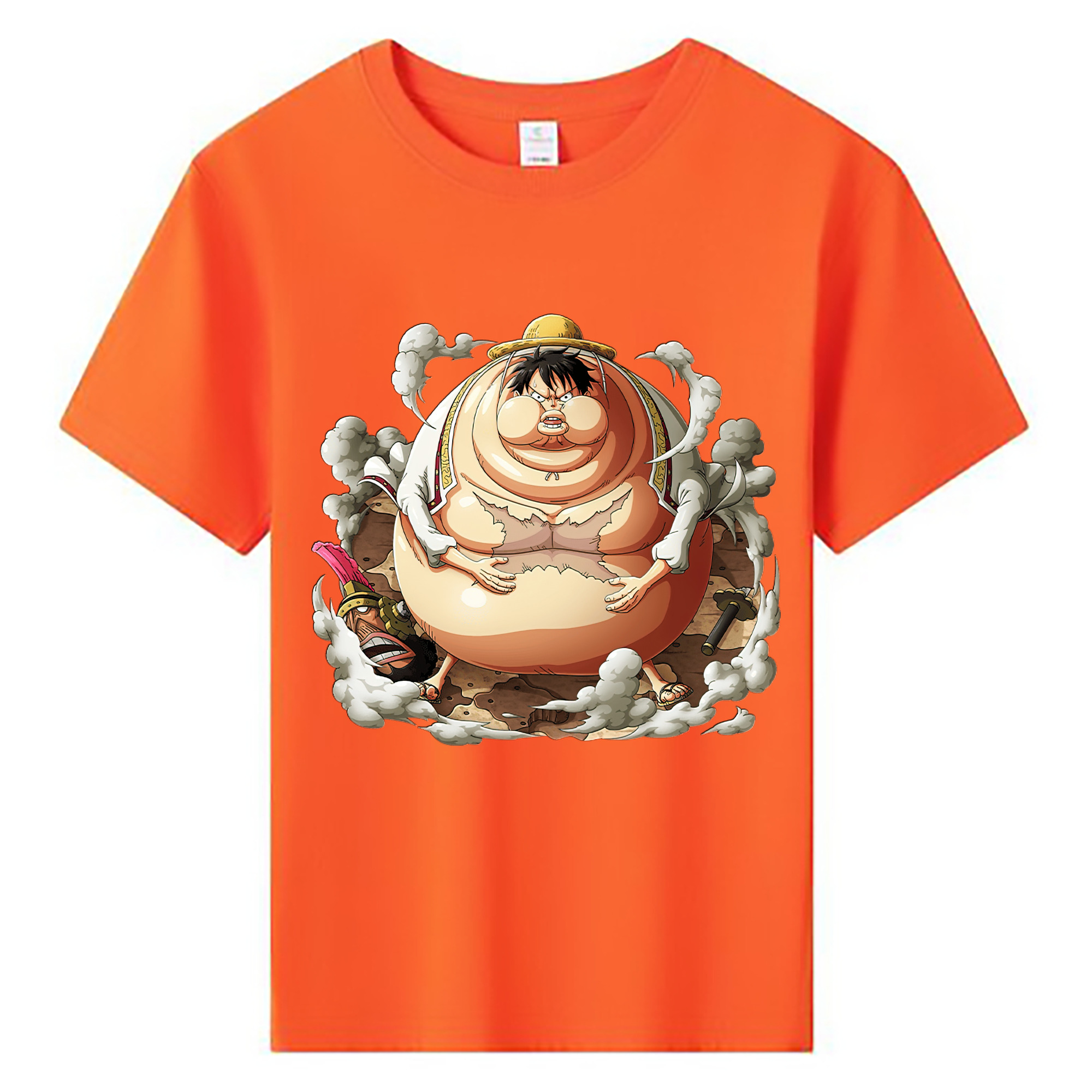 ワンピース モンキー・D・ルフィ ONE PIECE Monkey D. Luffy 綿100％キッズTシャツ（フロントプリント）