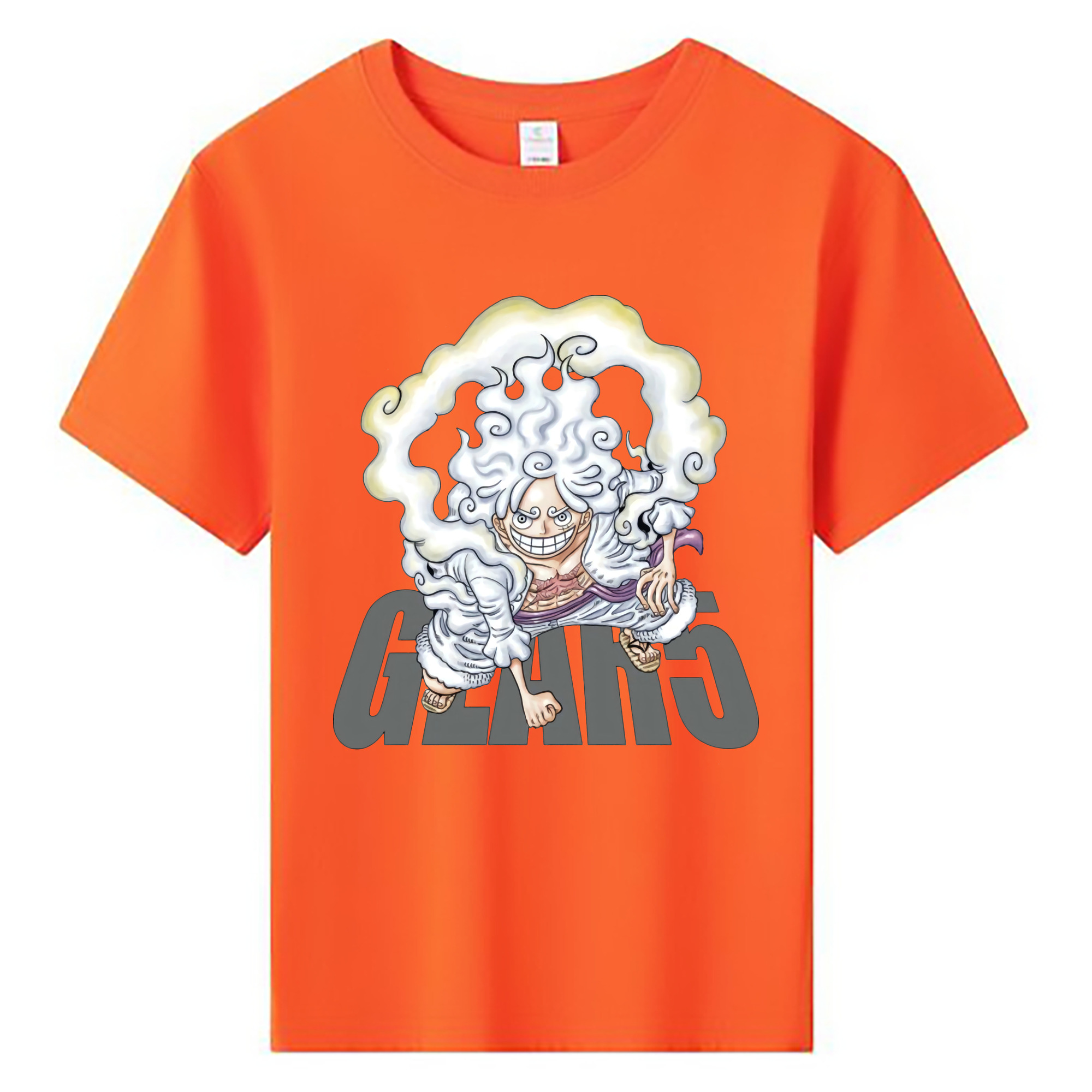 ワンピース モンキー・D・ルフィ ONE PIECE Monkey D. Luffy 綿100％キッズTシャツ（フロントプリント）