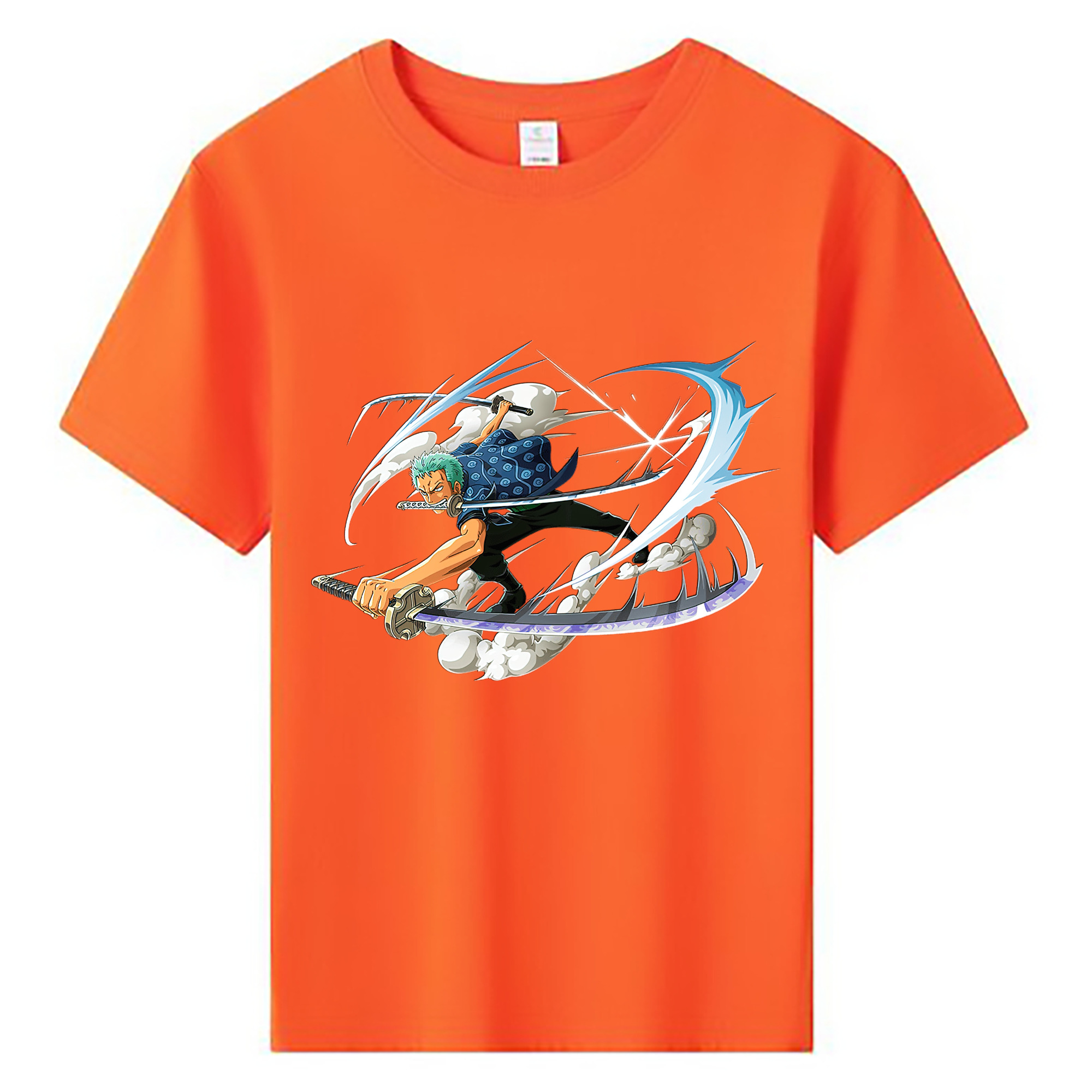 ワンピース ロロノア・ゾロ ONE PIECE Roronoa Zoro 綿100％キッズTシャツ（フロントプリント）