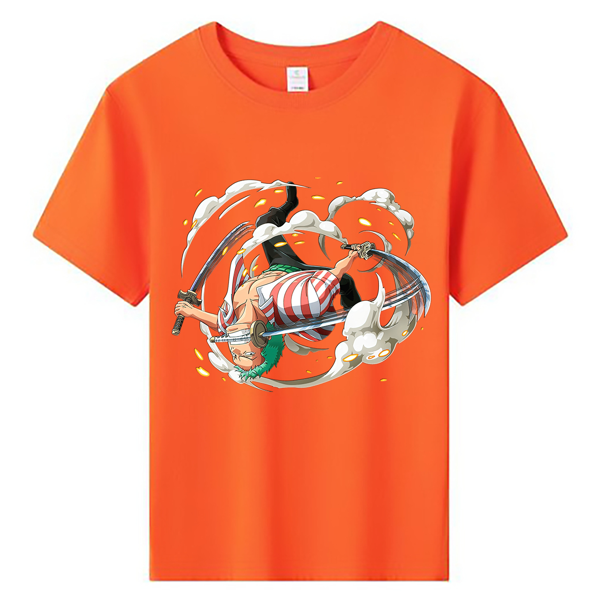 ワンピース ロロノア・ゾロ ONE PIECE Roronoa Zoro 綿100％キッズTシャツ（フロントプリント）