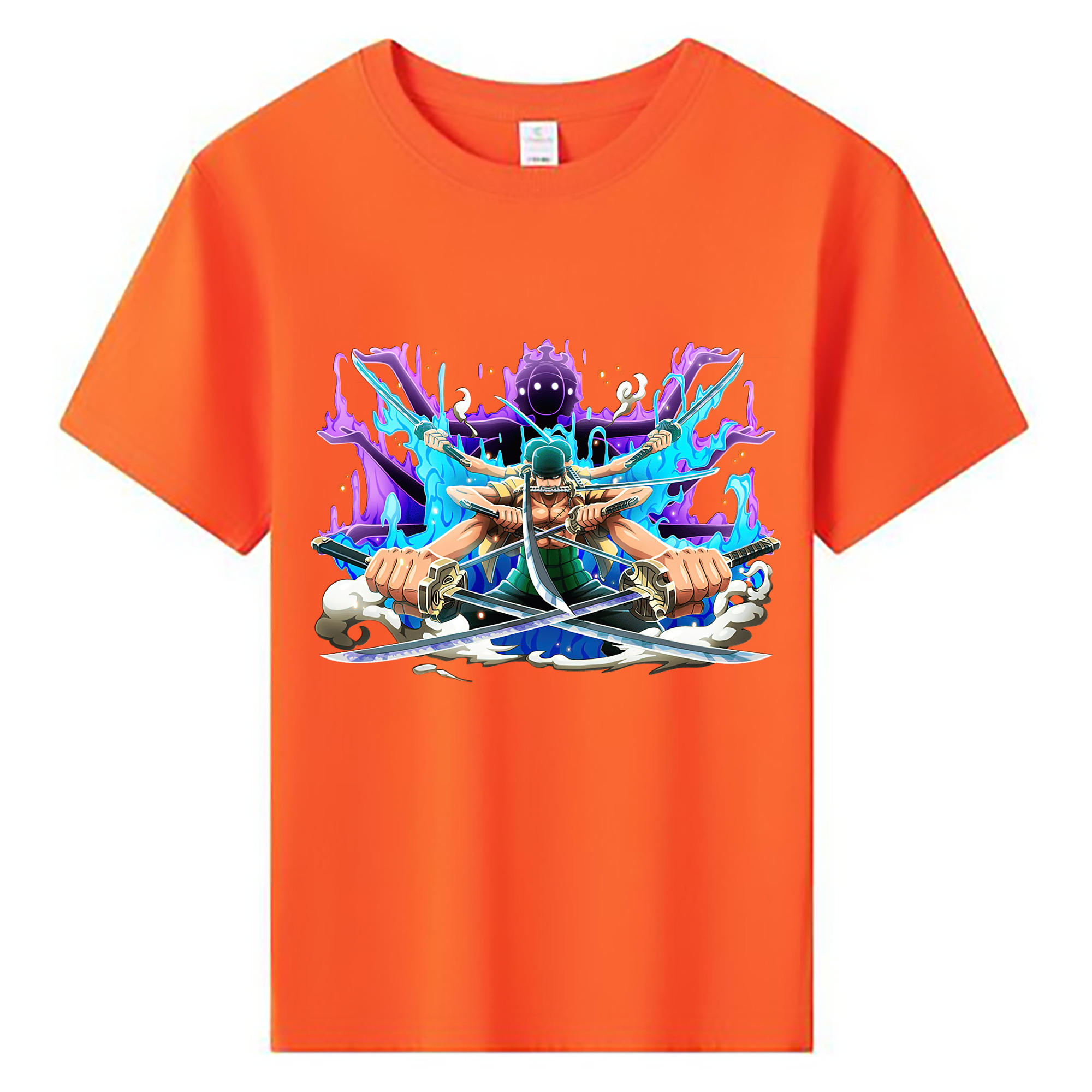 ワンピース ロロノア・ゾロ ONE PIECE Roronoa Zoro 綿100％キッズTシャツ（フロントプリント）