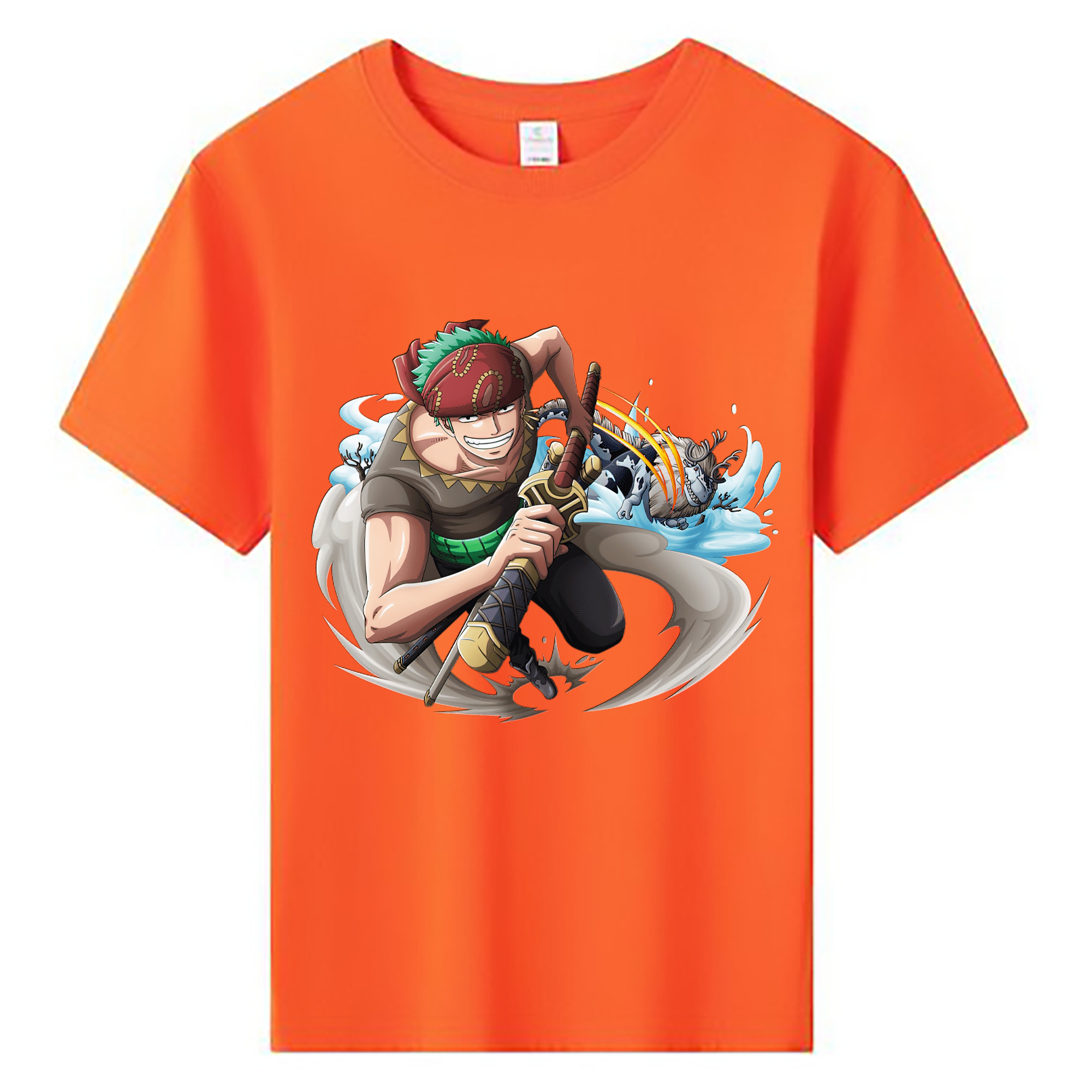 ワンピース ロロノア・ゾロ ONE PIECE Roronoa Zoro 綿100％キッズTシャツ（フロントプリント）