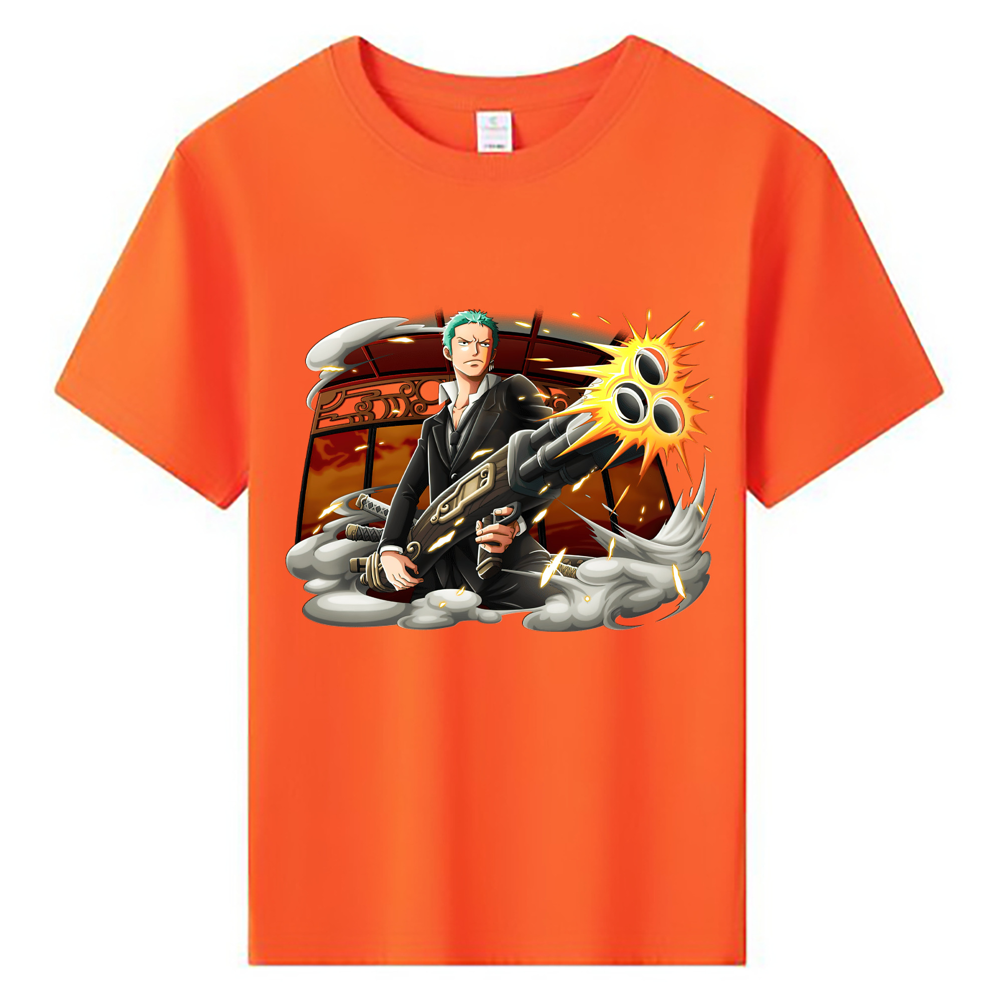 ワンピース ロロノア・ゾロ ONE PIECE Roronoa Zoro 綿100％キッズTシャツ（フロントプリント）
