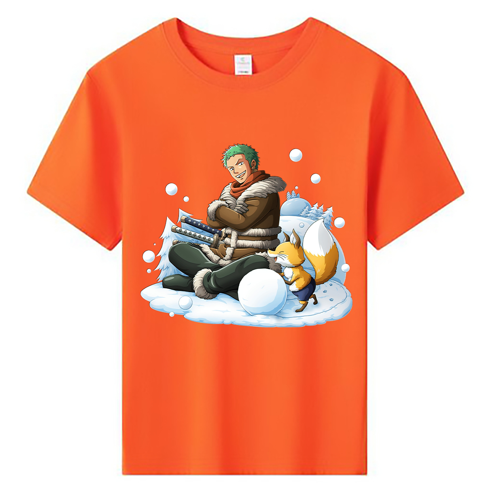 ワンピース ロロノア・ゾロ ONE PIECE Roronoa Zoro 綿100％キッズTシャツ（フロントプリント）